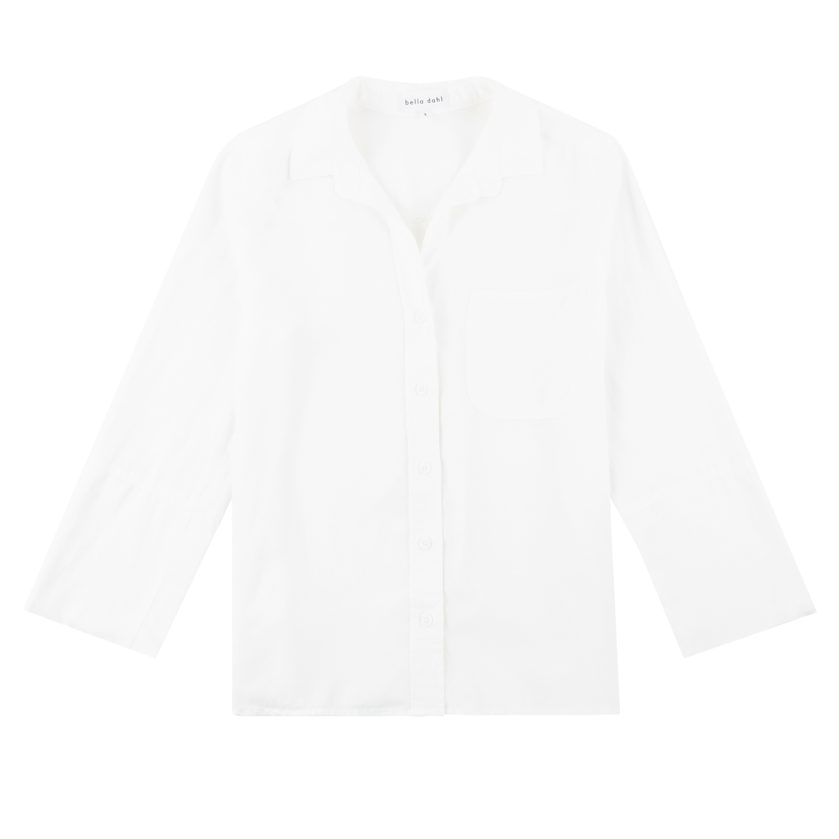 White Laced Relax Fit Button Down Shirt