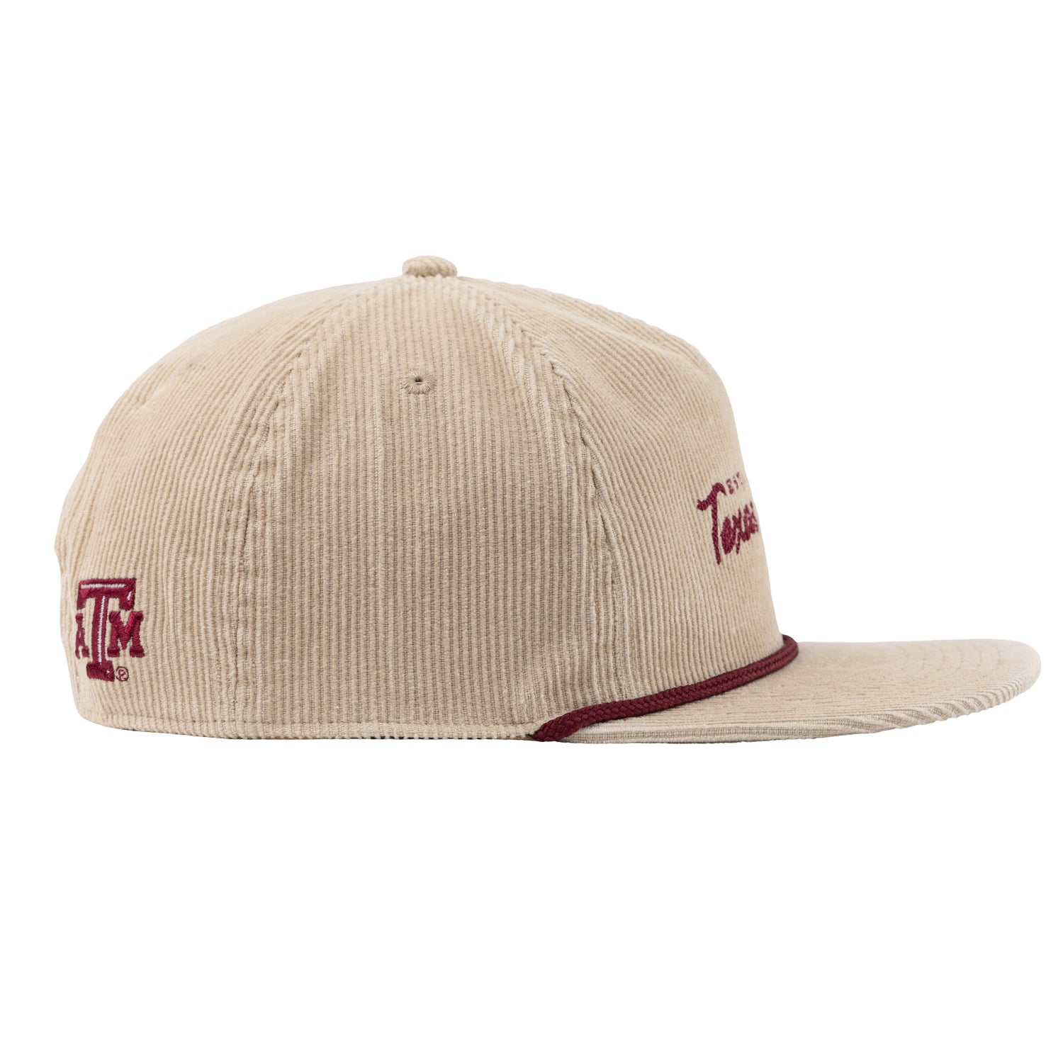 Texas A&M Tan Corduroy Rope Hat