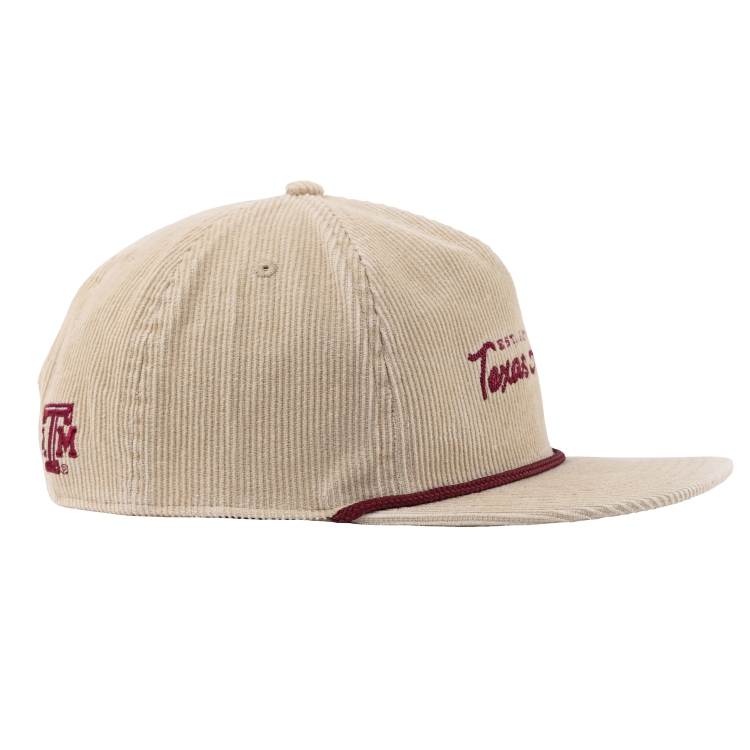 Texas A&M Tan Corduroy Rope Hat