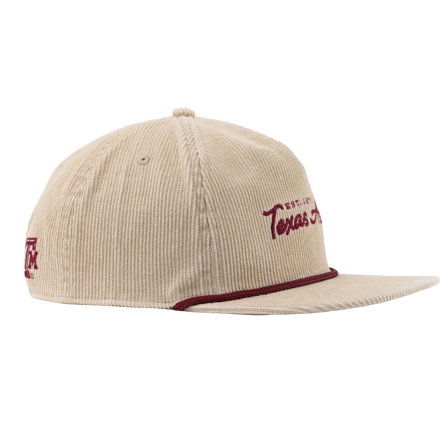 Texas A&M Tan Corduroy Rope Hat