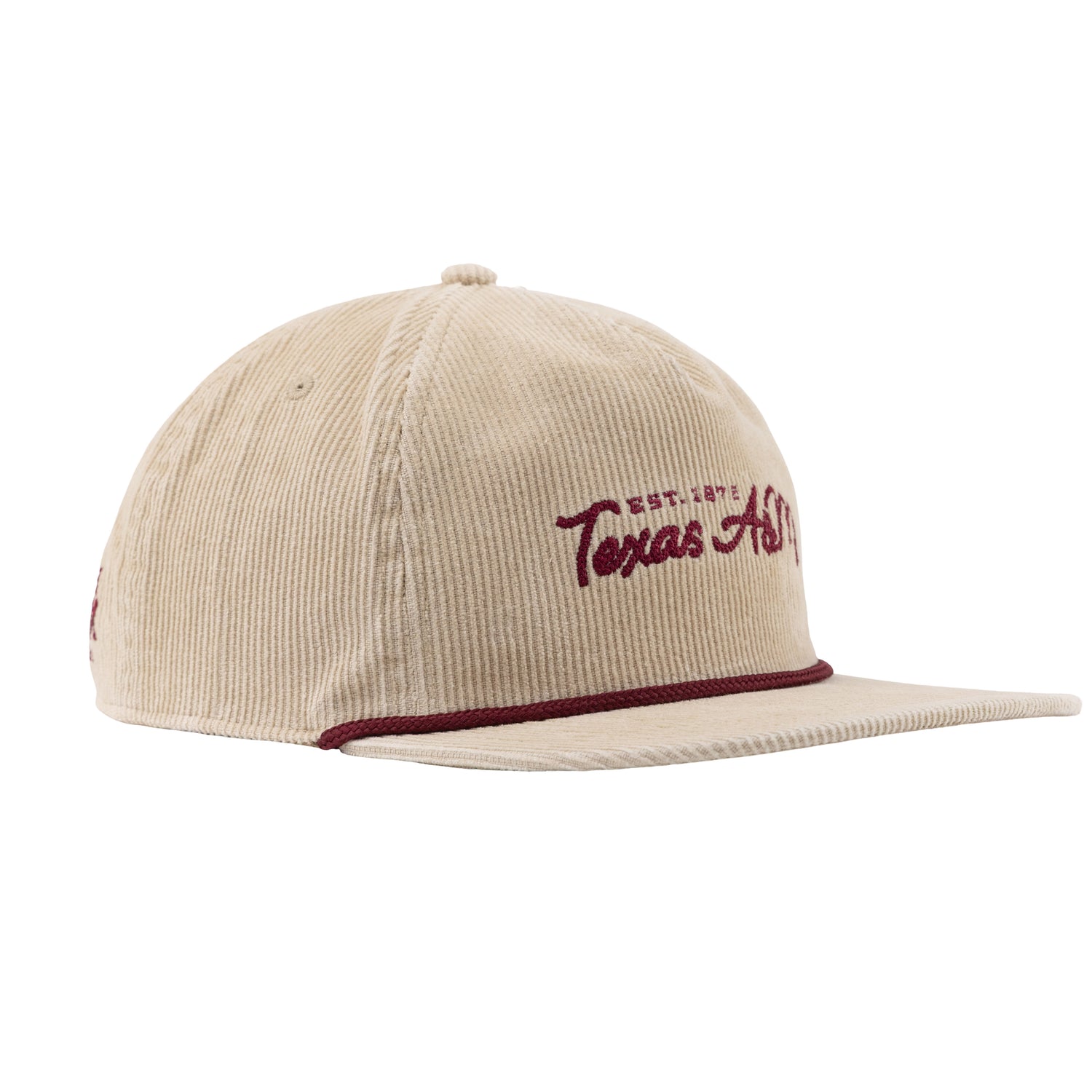 Texas A&M Tan Corduroy Rope Hat