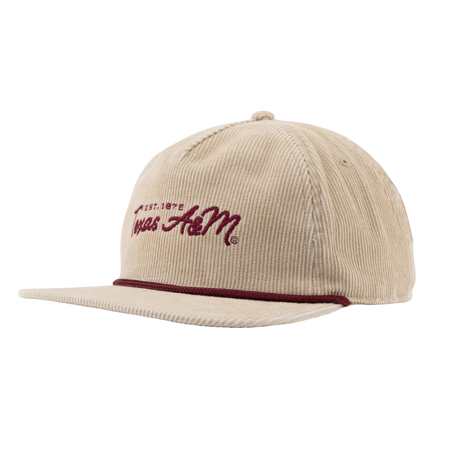 Texas A&M Tan Corduroy Rope Hat
