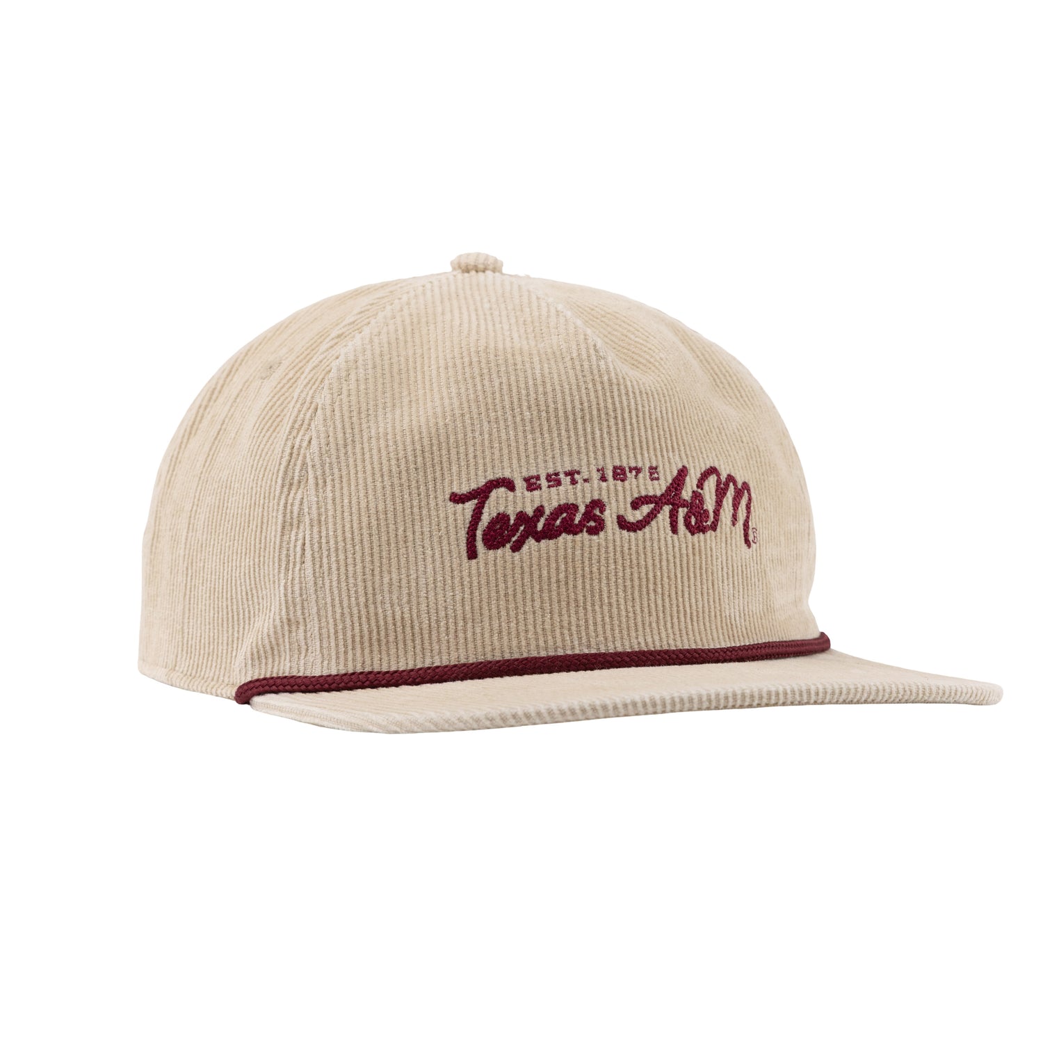 Texas A&M Tan Corduroy Rope Hat