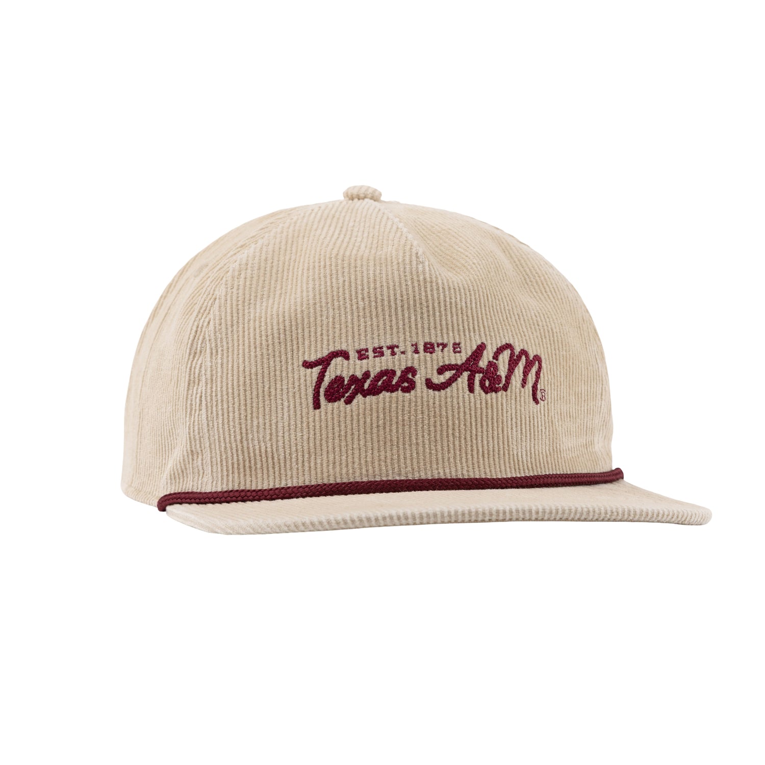 Texas A&M Tan Corduroy Rope Hat