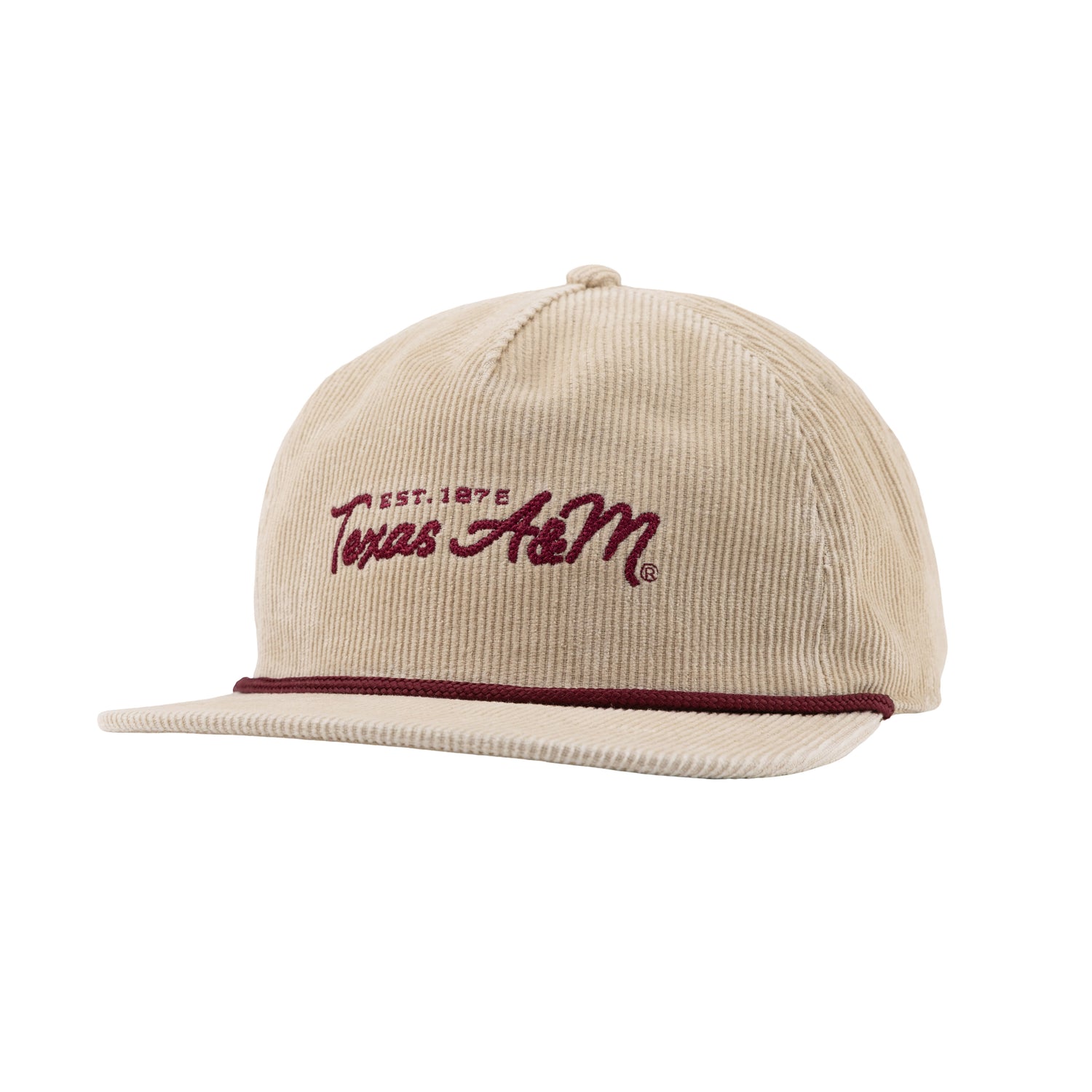 Texas A&M Tan Corduroy Rope Hat