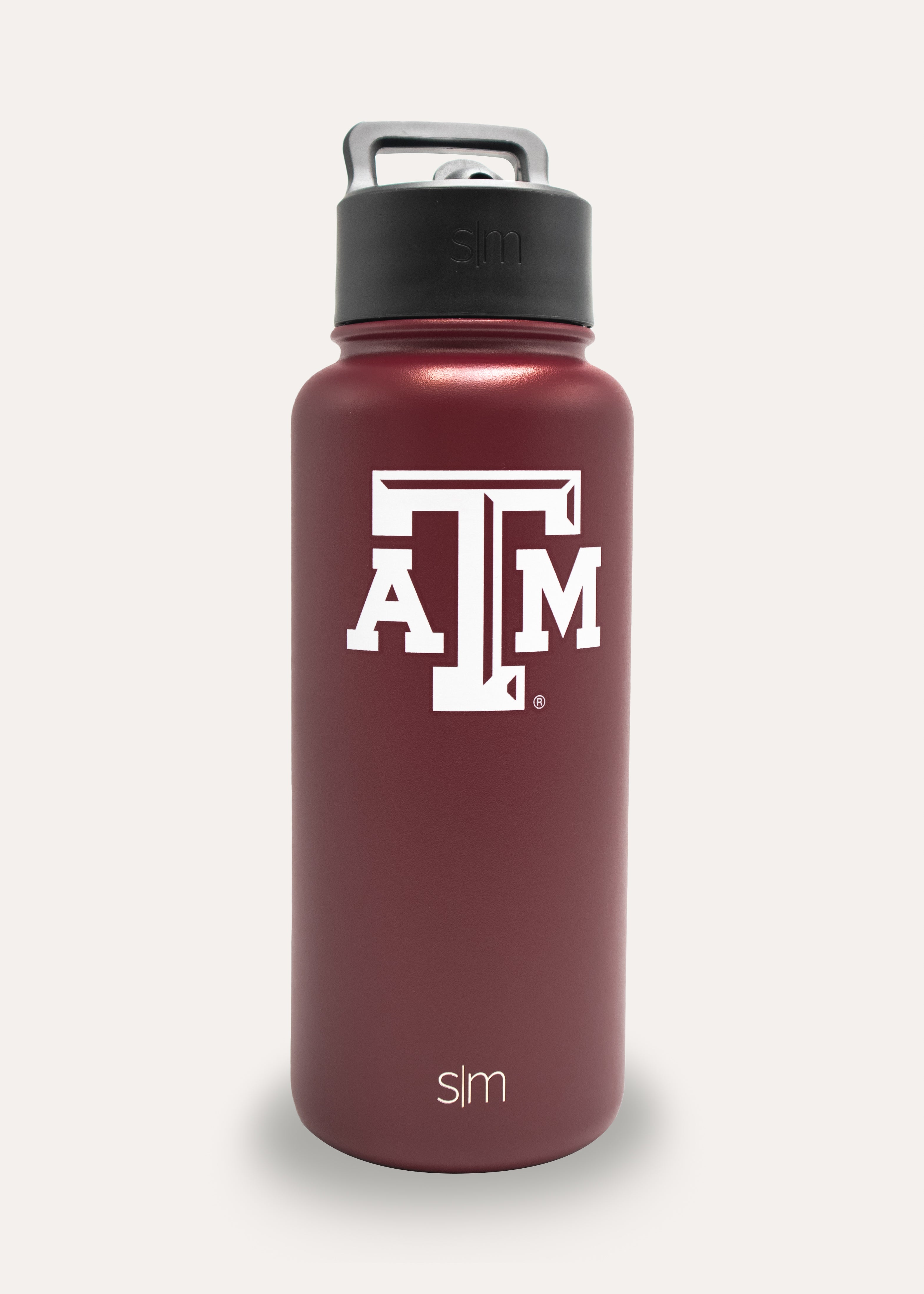 Texas A&M Maroon 32 oz Metal Summit Water Bottle w/ Straw Lid