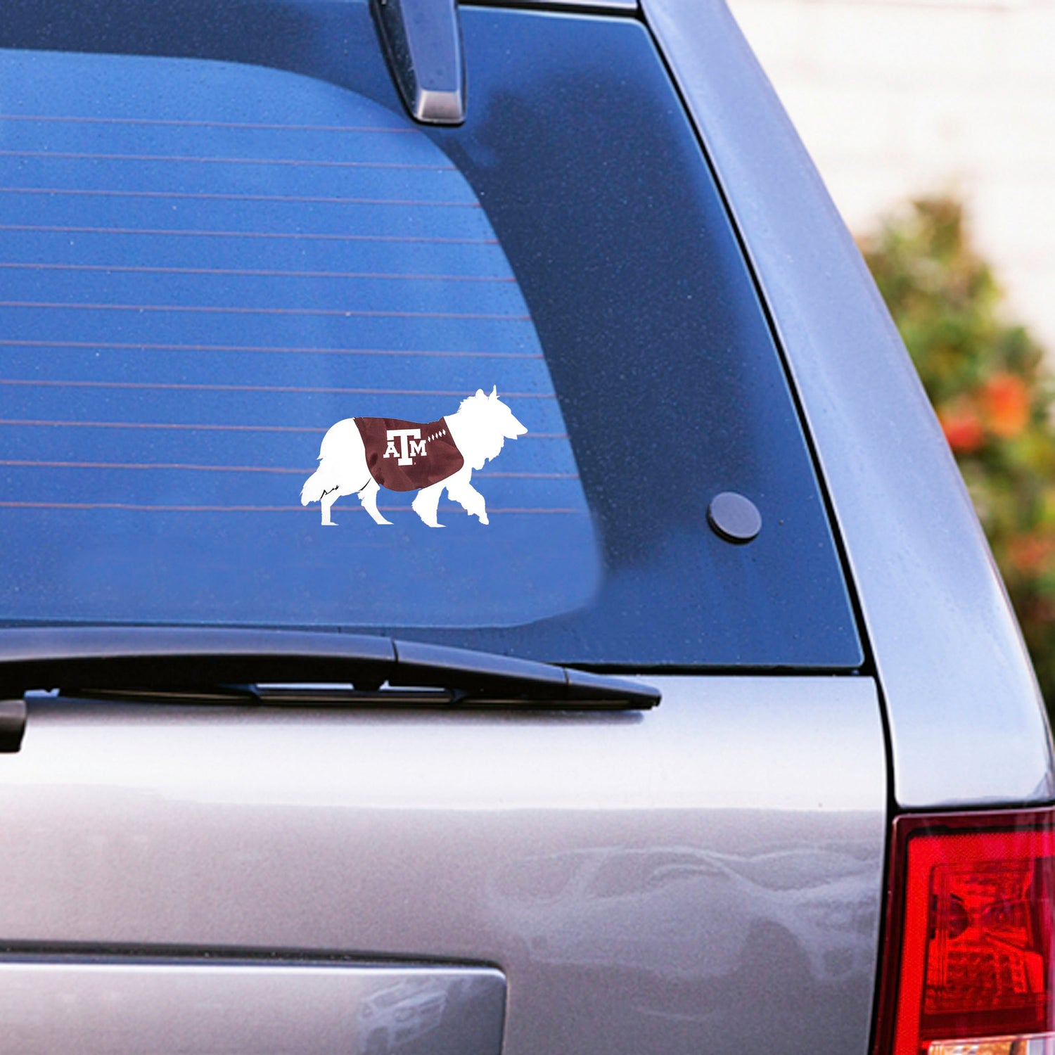 Texas A&M Reveille Silhouette Car Decal