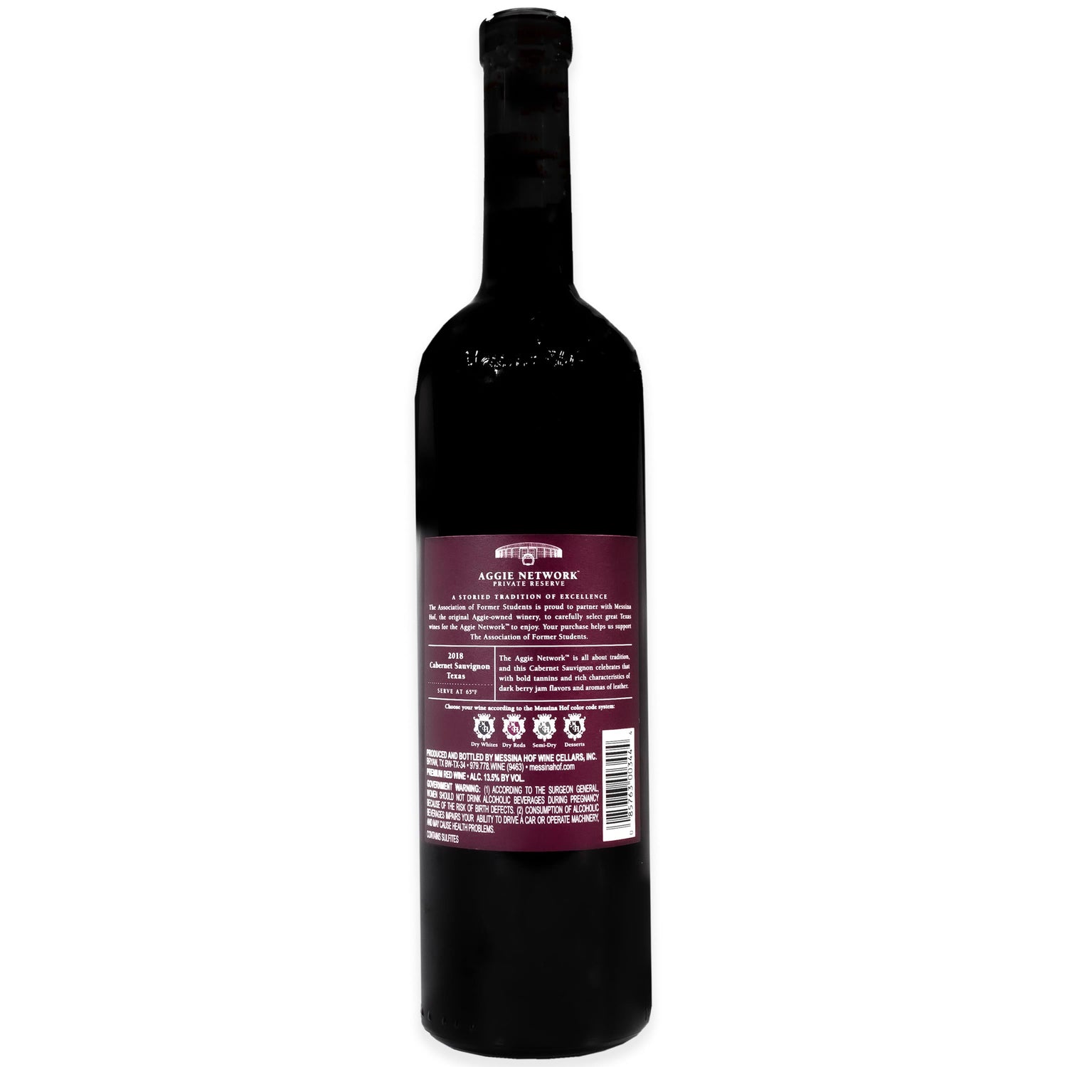 In Store Pickup Or Local Delivery Only: Messina Hof Cabernet Sauvignon