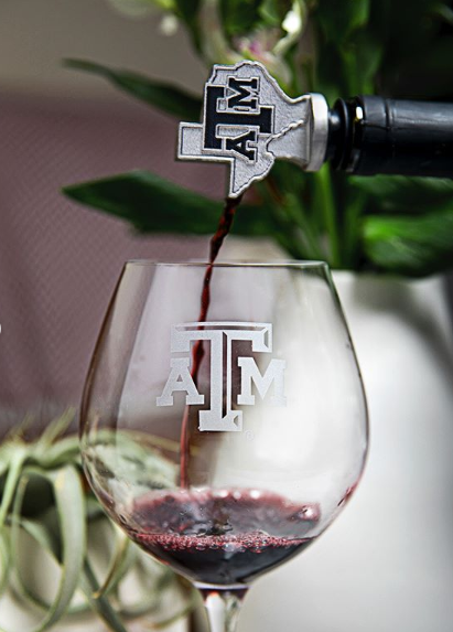 Texas A&M Luigi Bormioli 22Oz Wine Glass