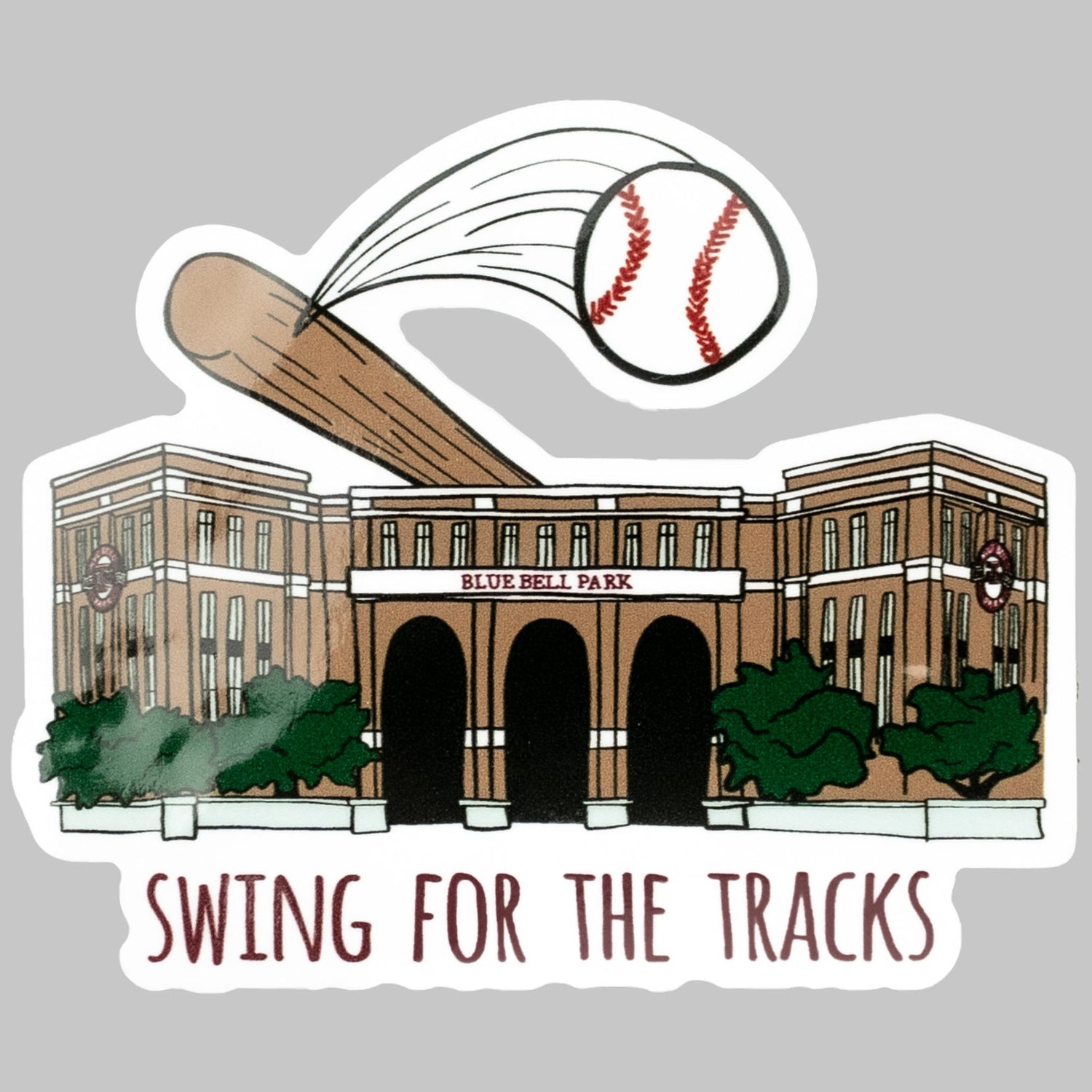 Blue Bell Park Swing For The Tracks Dizzler Sticker