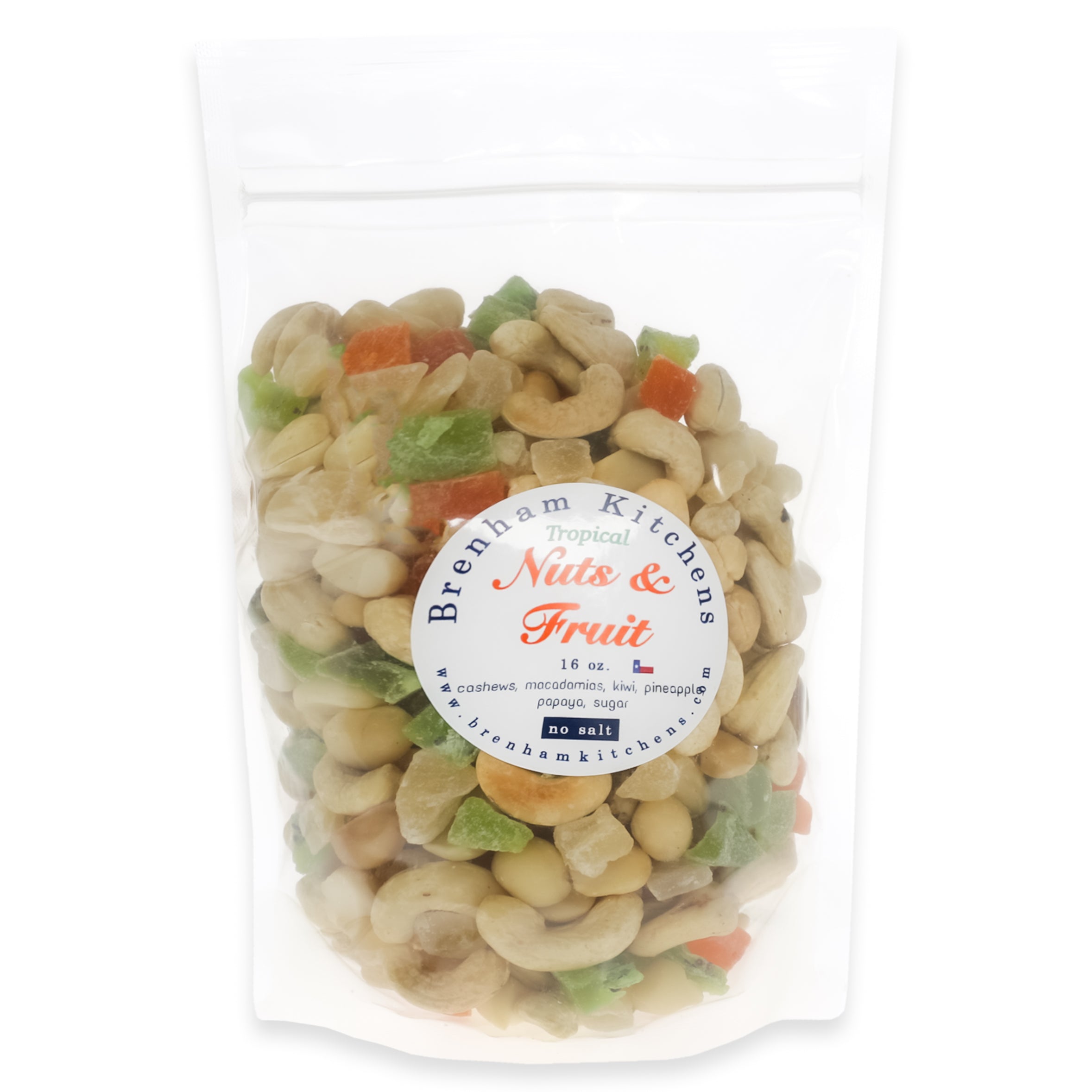Brenham Kitchens 16oz. Tropical Nuts & Fruit Snack Mix