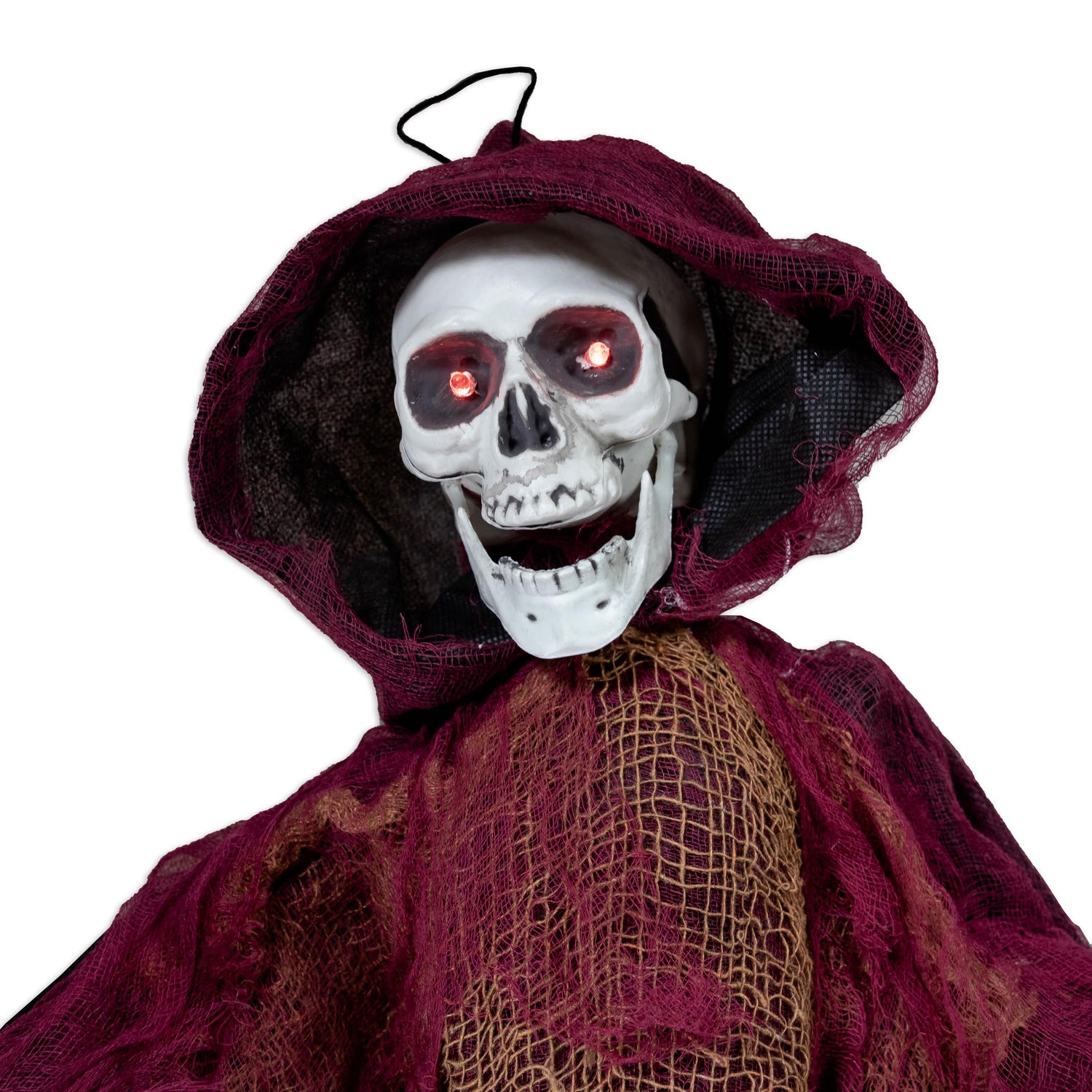 Saw 'Em Off Larry Horns Down Halloween Skeleton