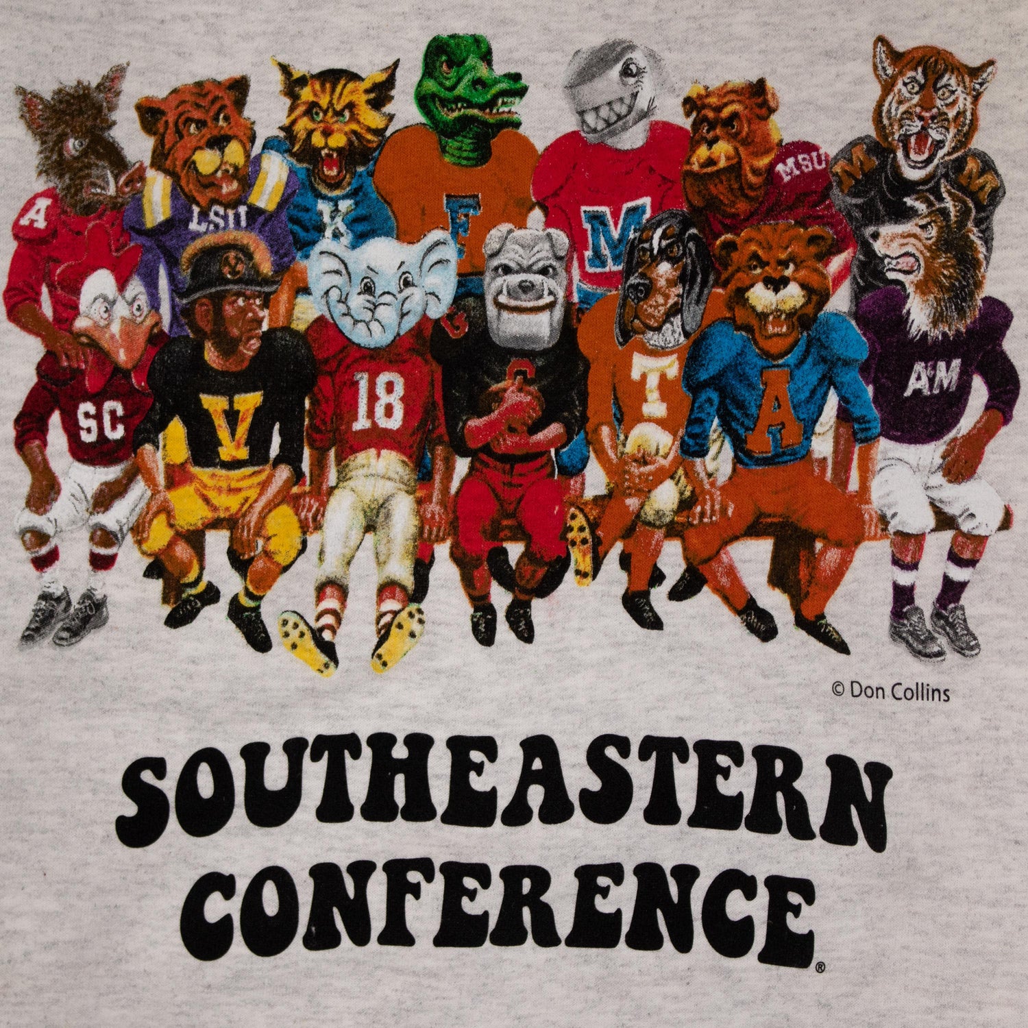SEC Colorful Mascots Sweatshirt