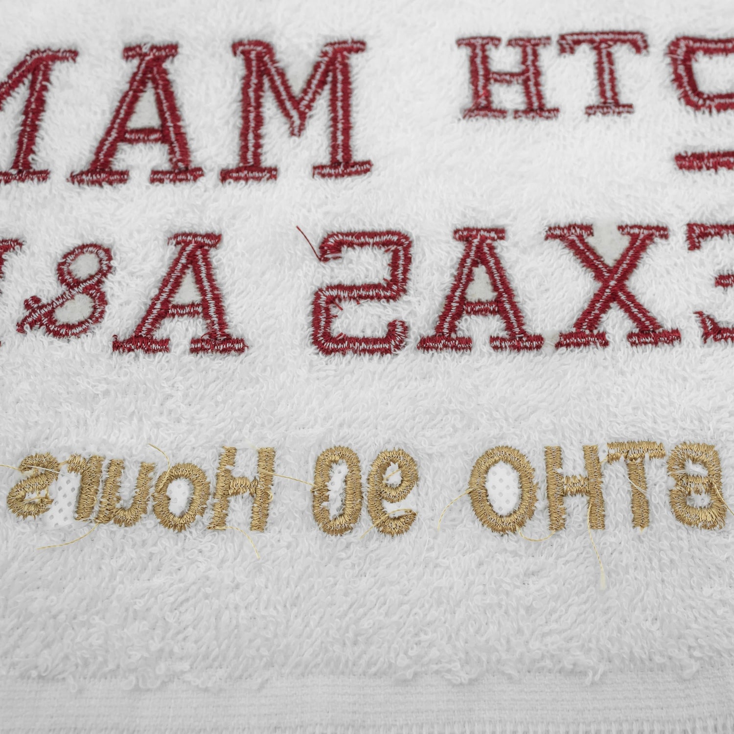 Texas A&M Gold Btho 90 Hours 12th Man Towel