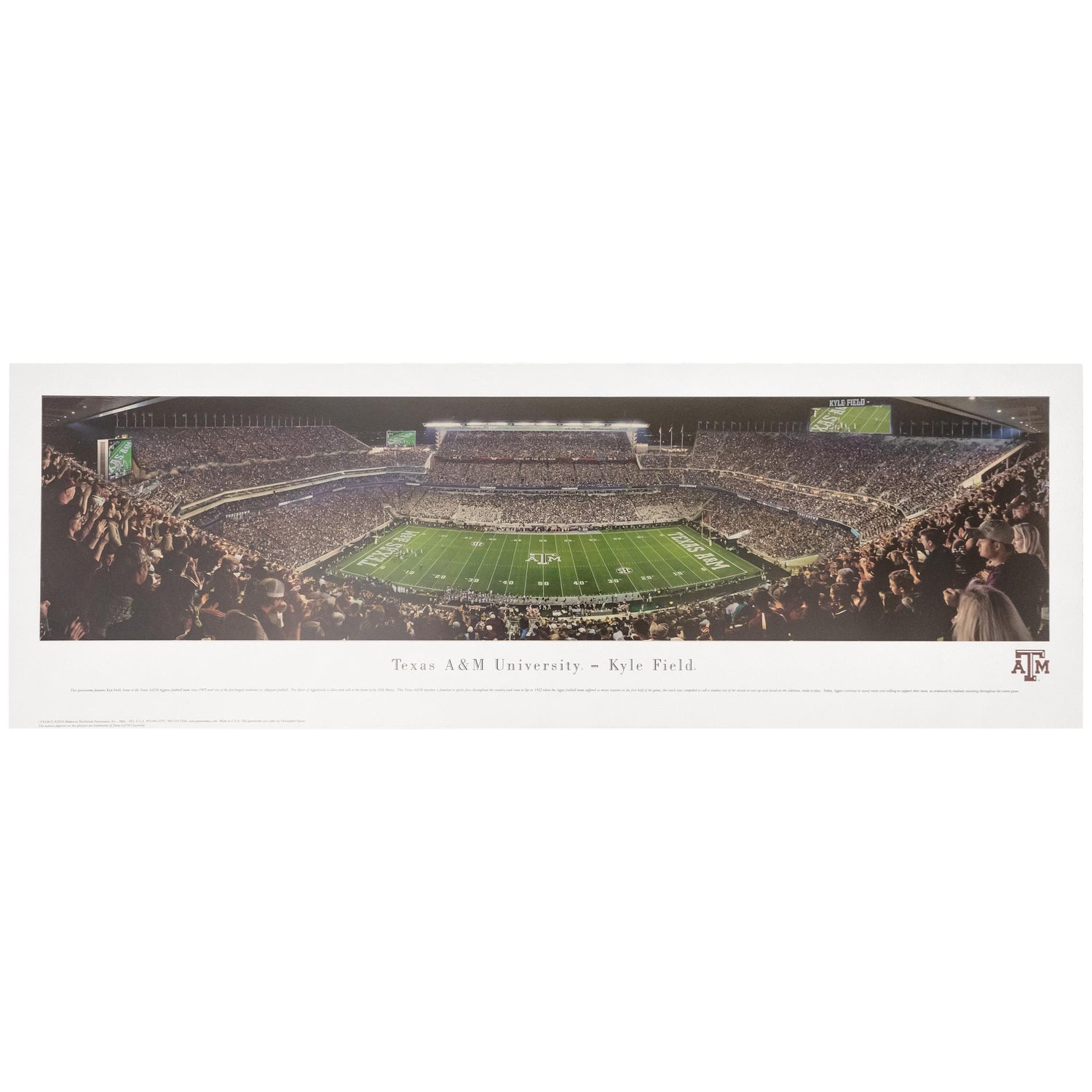 Texas A&M Kyle Field Tubed Panorama