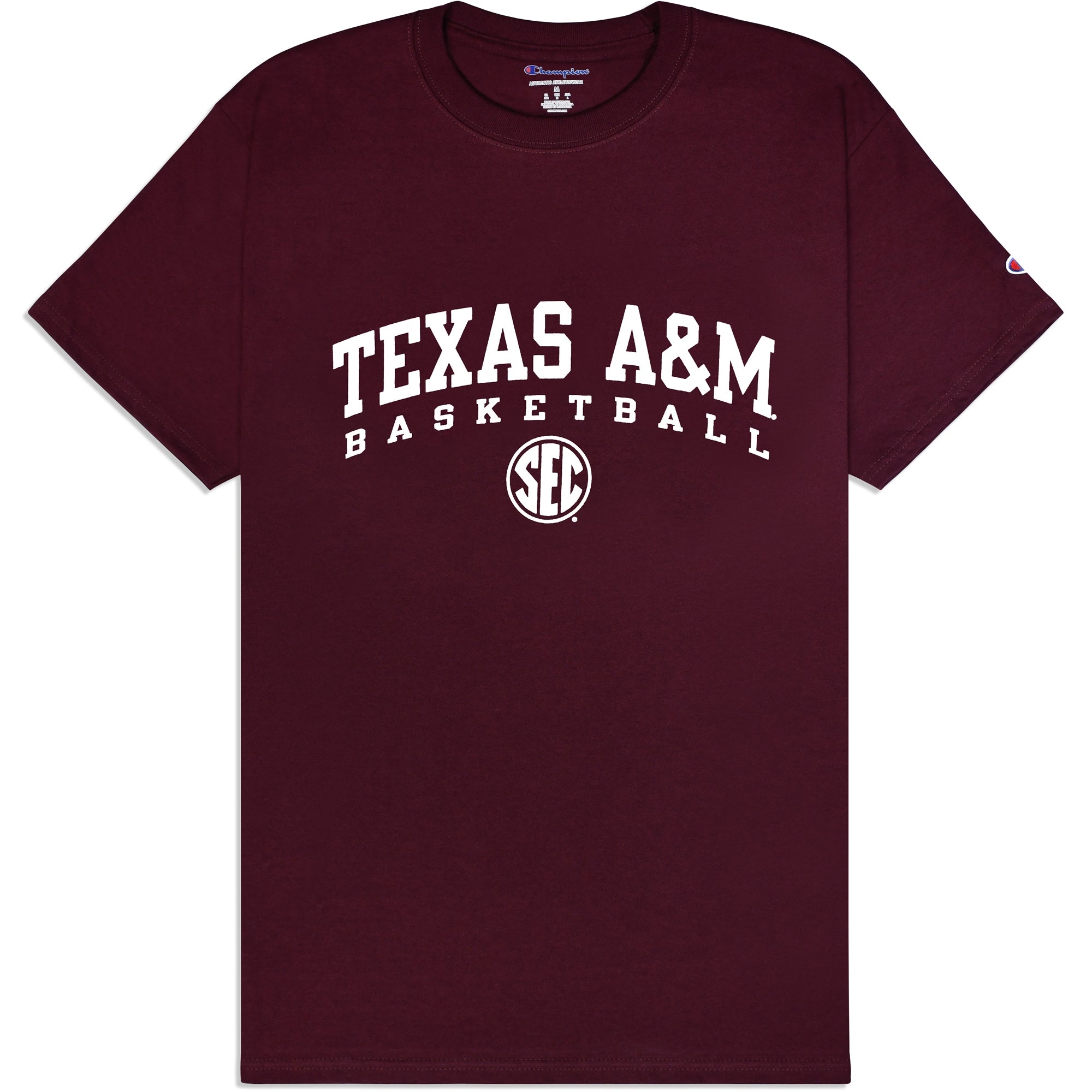 Texas A&M Champion Basketball SEC T-Shirt XL / Maroon