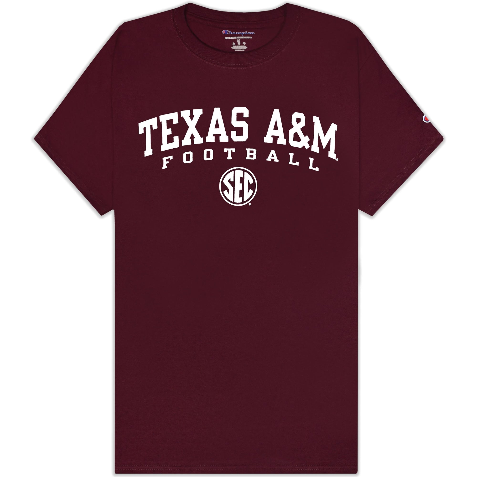 ビンテージ半袖スウェットシャツ“TROJAN 12 TEXAS AGGIES “ Texas A&M Champion Football SEC T-Shirt