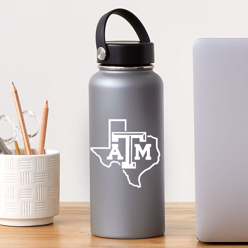 Texas A&M White Lone Star 3" Decal