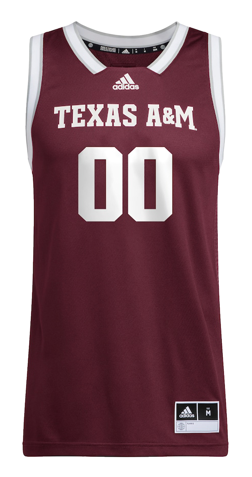 Texas A&M Adidas CUSTOM Basketball Jersey