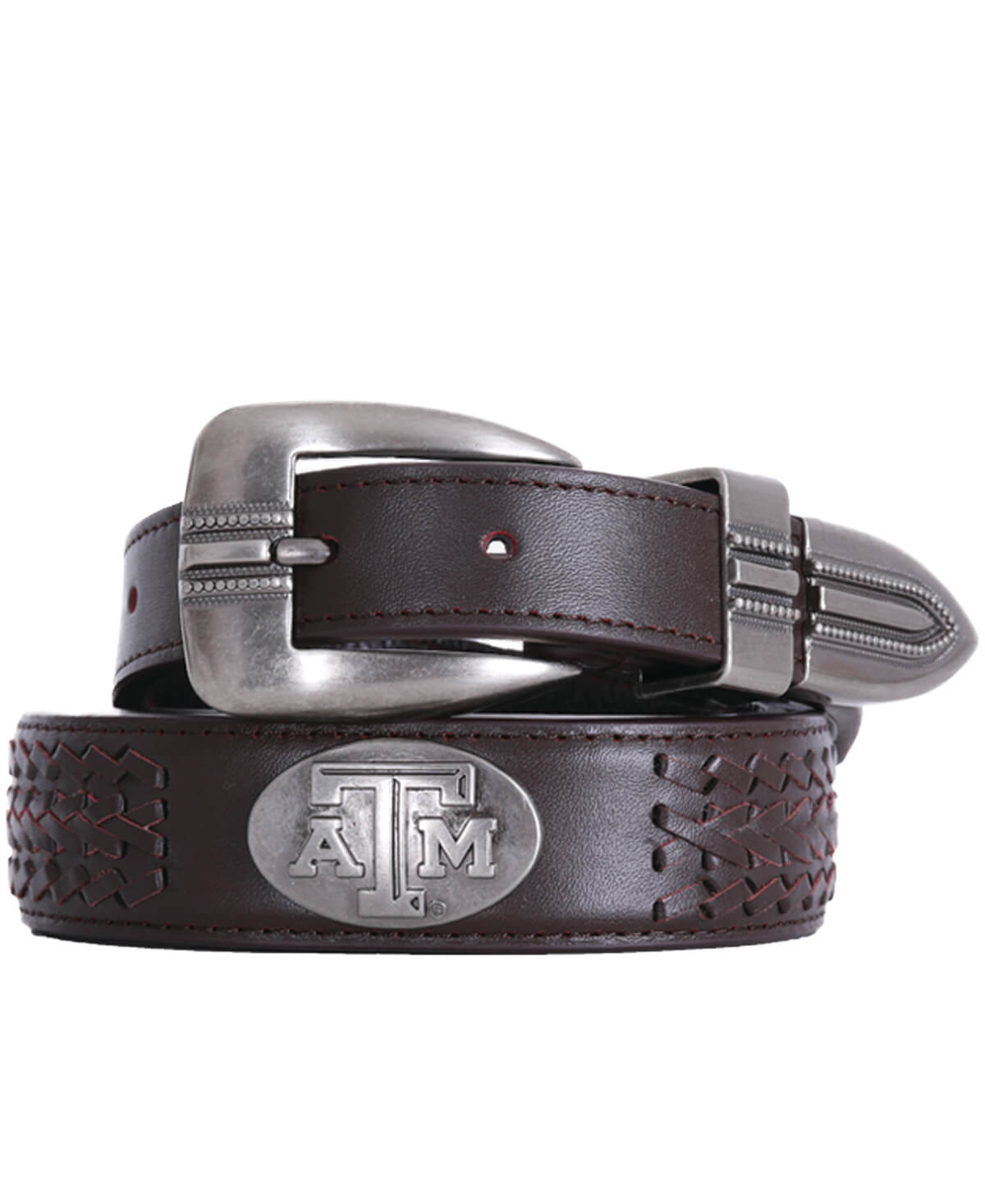 Texas A&M Zepplin Braided Concho Belt