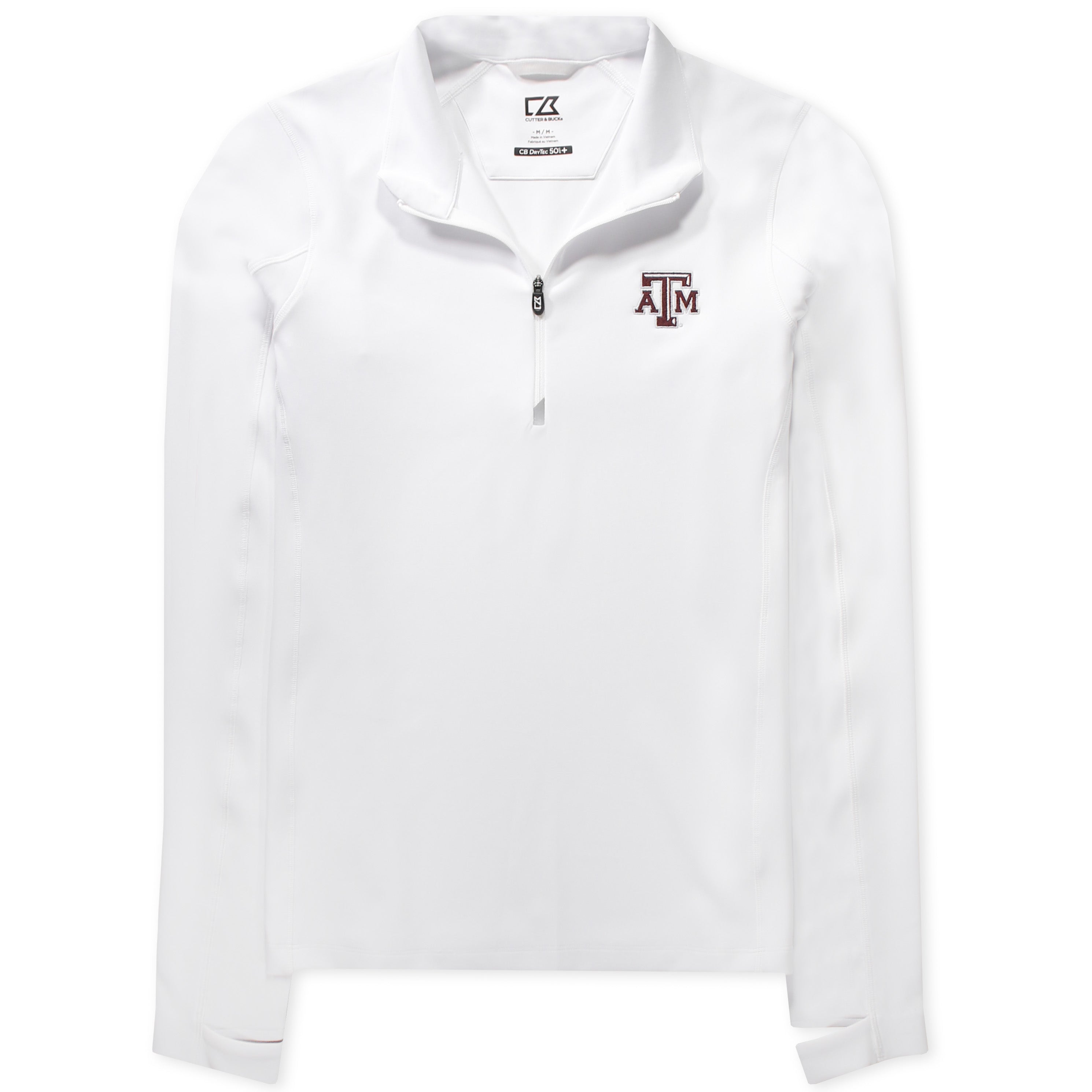 Texas A&M Cutter & Buck Ladies Traverse HalfZip
