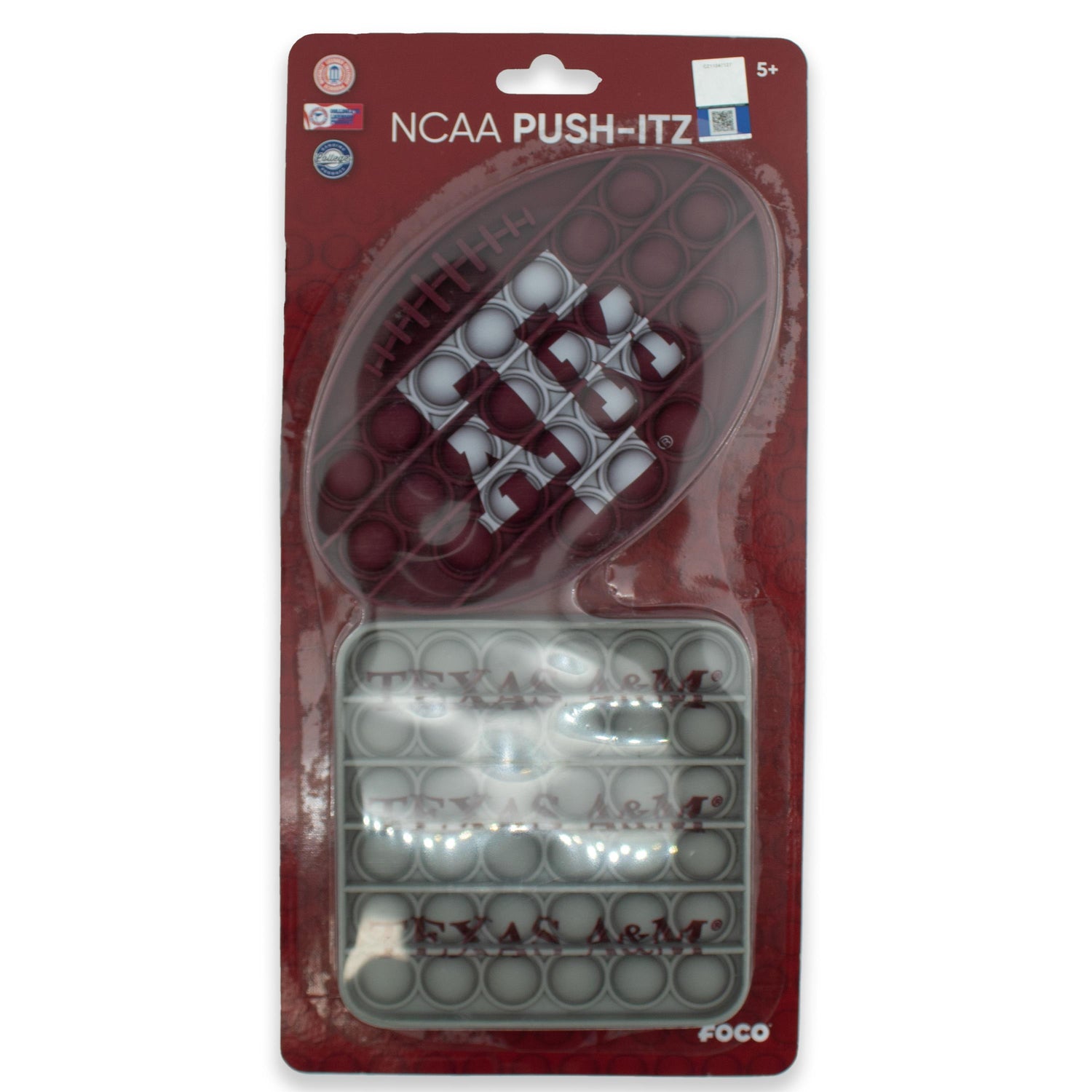 Texas A&M Football & Square Push-Itz 2 Pack