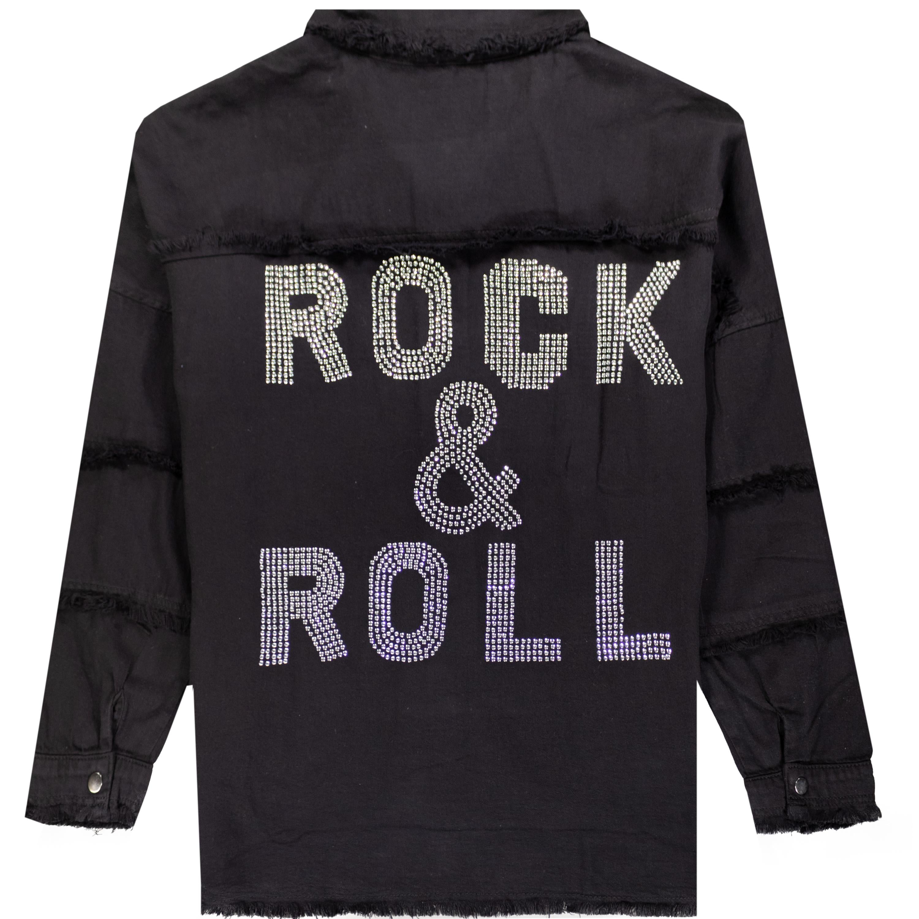 Bling Rock Down Roll & Button Jacket