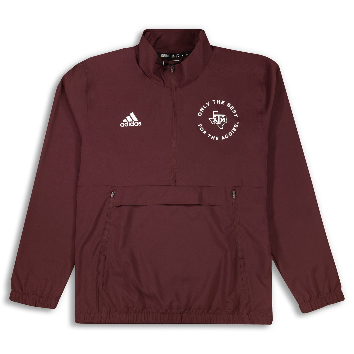Texas A&M Adidas Stadium 1/4 Zip LS