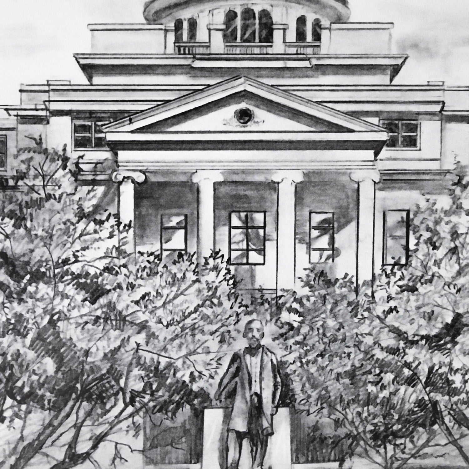 Texas A&M Campus 11x14 Print