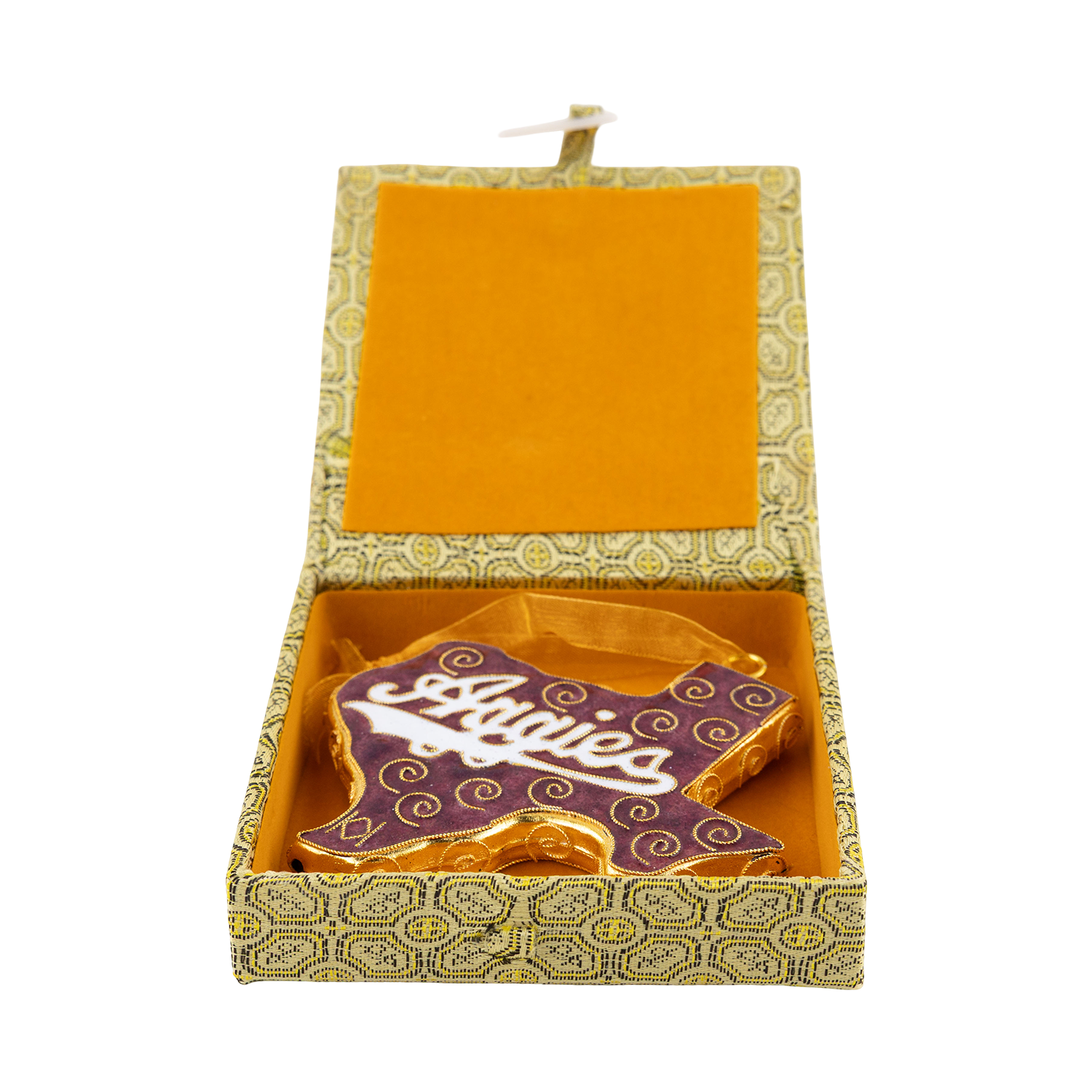 Texas A&M Aggies Kitty Keller Maroon And Gold Texas Shaped Ornament