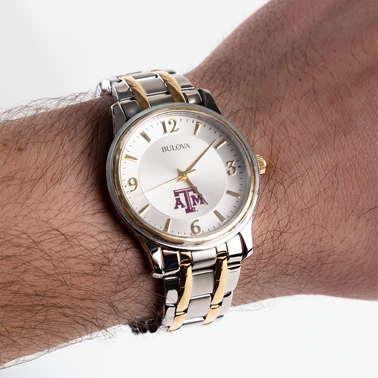 Texas A&M Bulova Men's Two-Tone Watch
