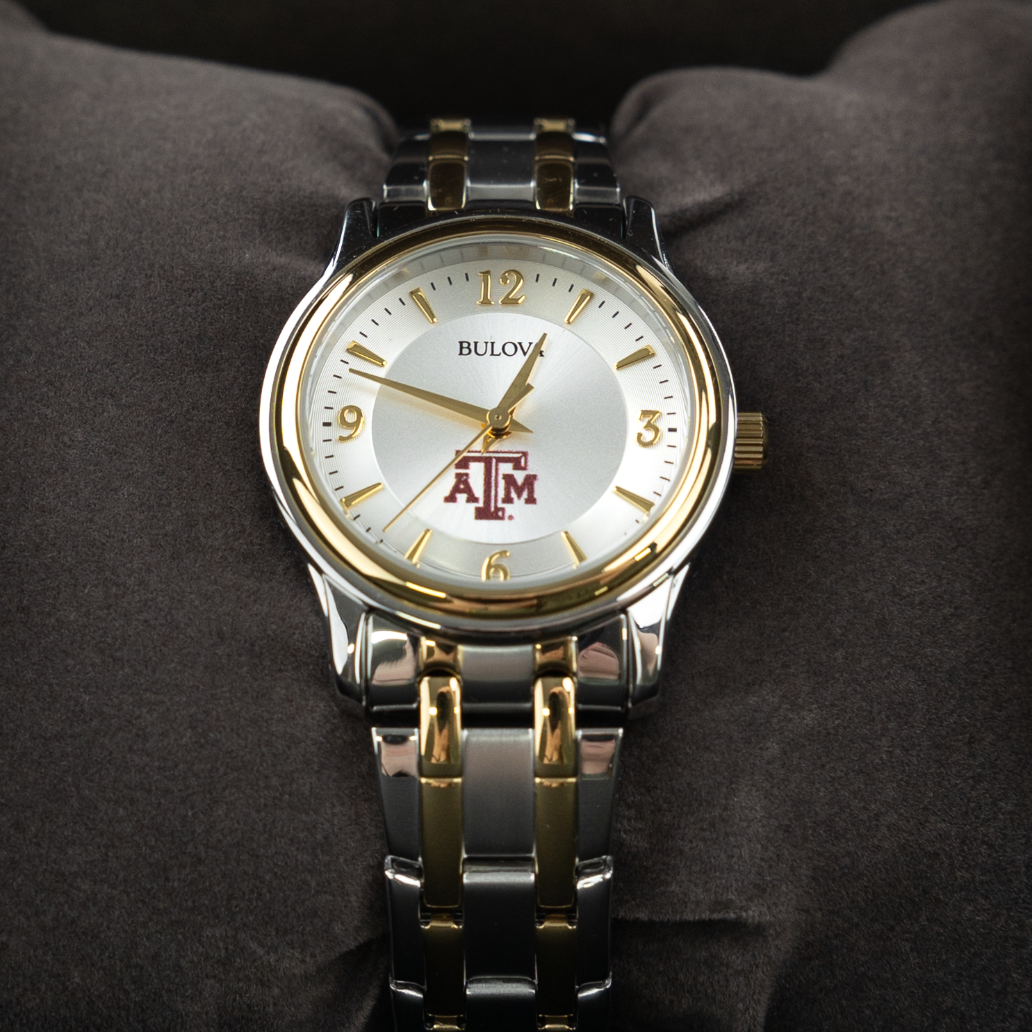 Texas A&M Bulova Two-Tone Women's Watch