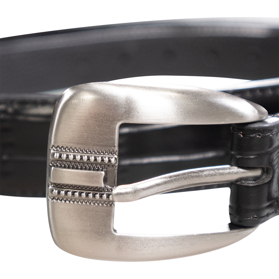 Texas A&M Zepplin Crocodile Concho Black Belt