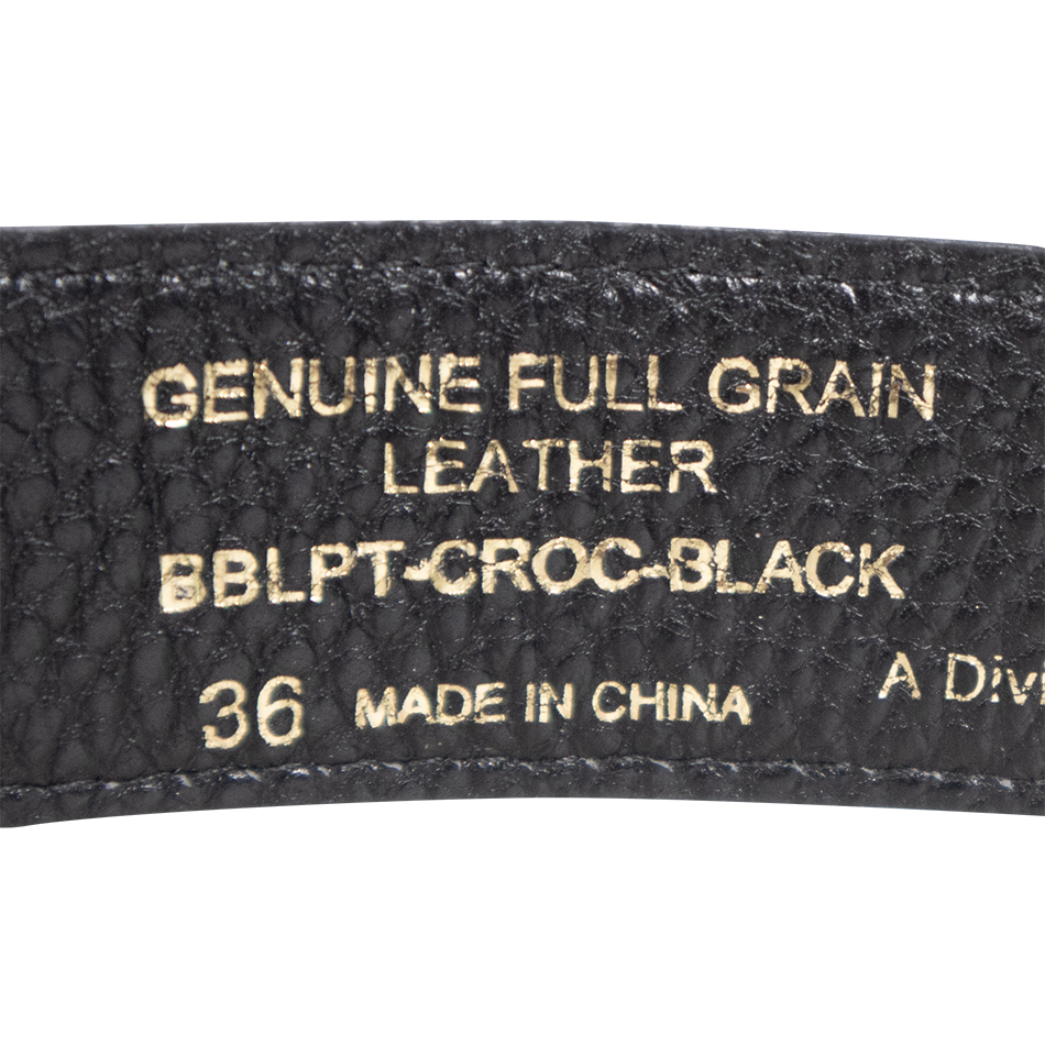 Texas A&M Zepplin Crocodile Concho Black Belt