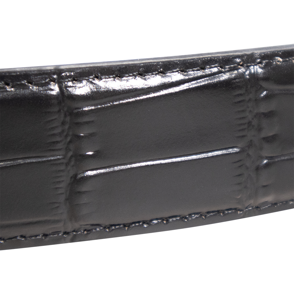 Texas A&M Zepplin Crocodile Concho Black Belt