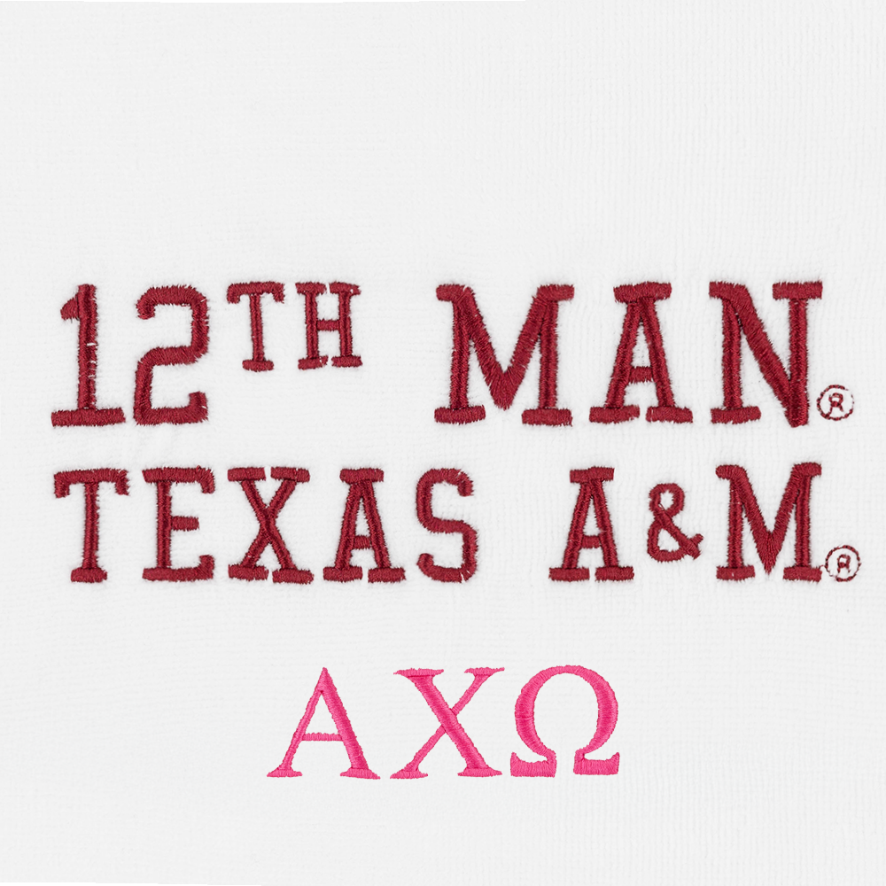Texas A&M Alpha Chi Omega 12th Man Towel