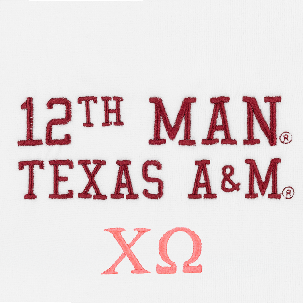 Texas A&M Chi Omega 12th Man Towel