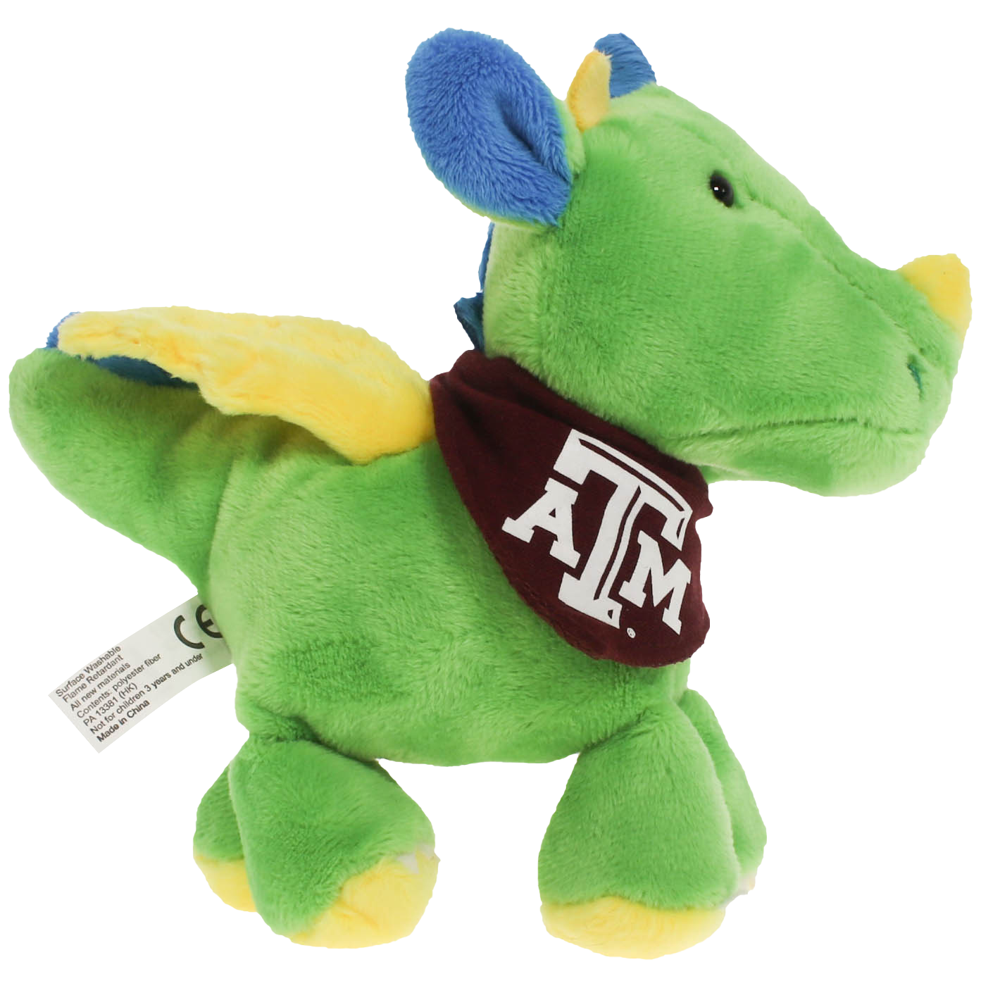 Texas A&M Short Stack Plush Dragon with Bandana