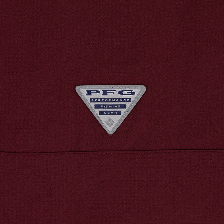 Texas A&M Columbia Tamiami Short Sleeve Maroon Fishing Shirt