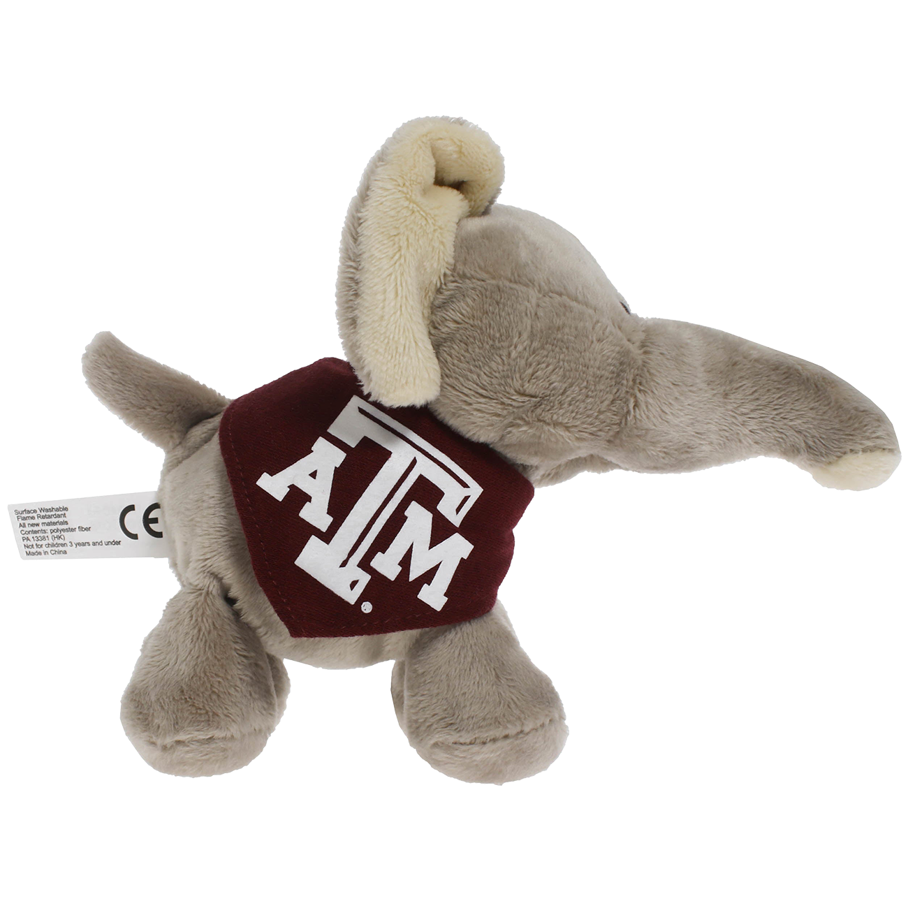Texas A&M Short Stack Plush Elephant with Bandana