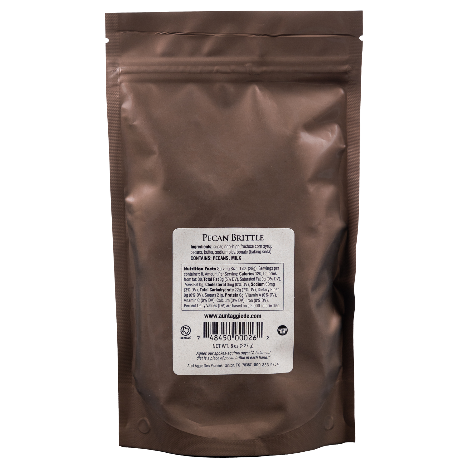 Aunt Aggie De'S Pecan Brittle