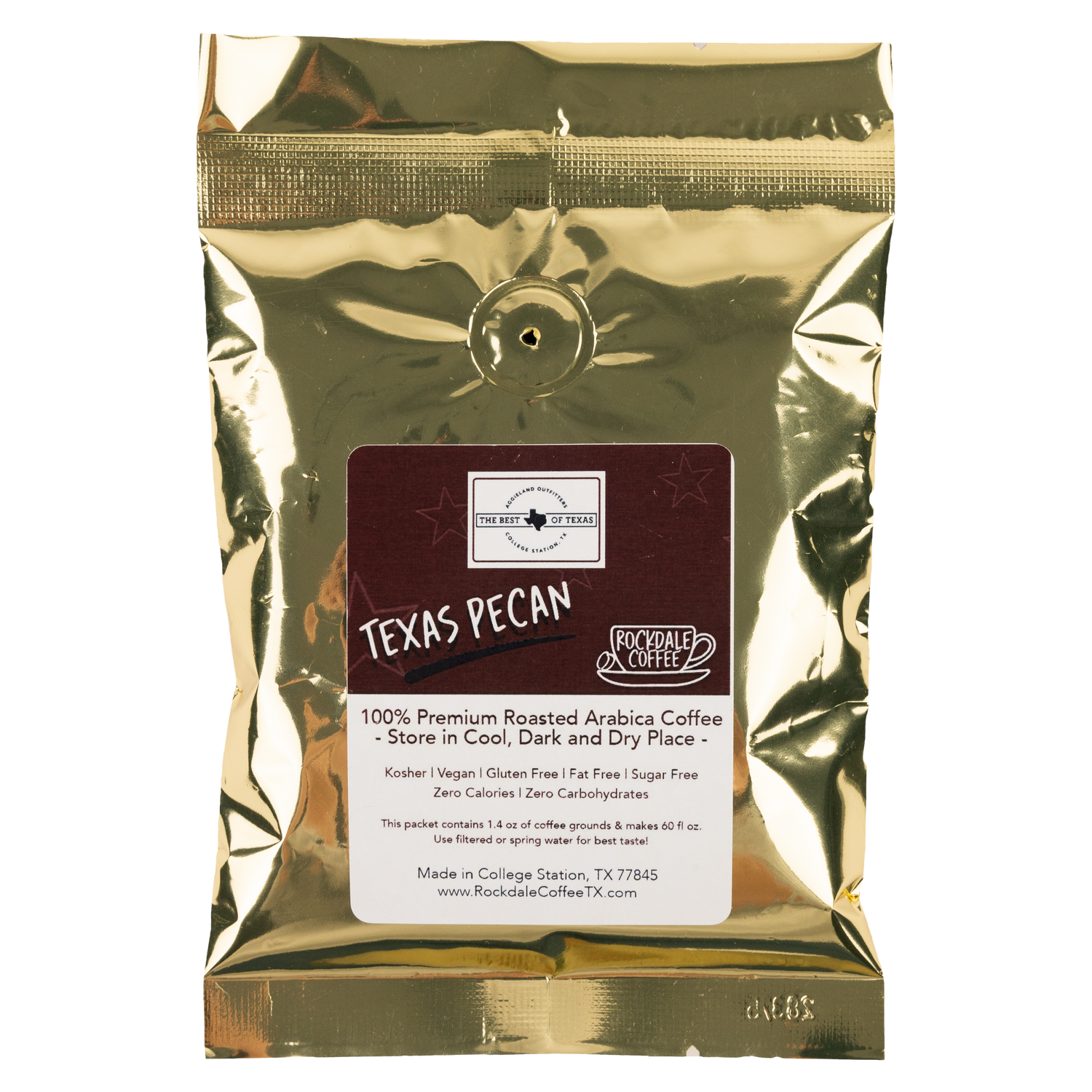 Rockdale Texas Pecan Coffee 1.4 Oz