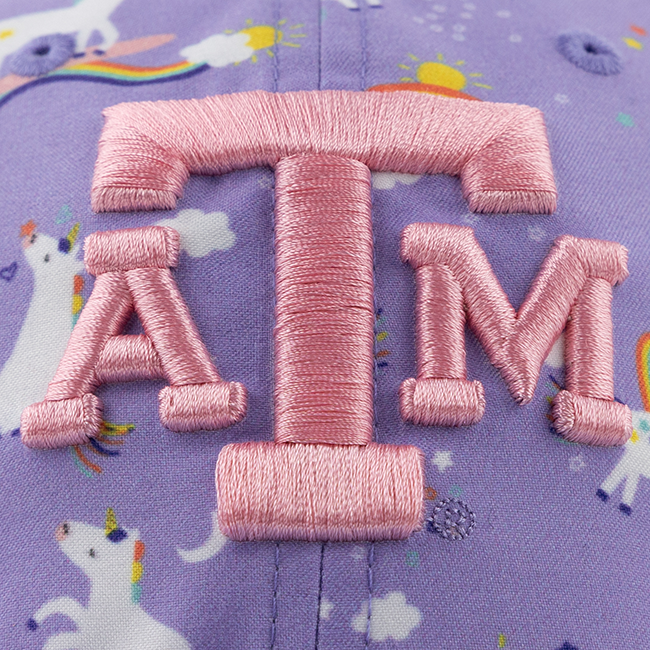 Texas A&M '47 Brand Lavender Unicorn Youth Clean Up Cap