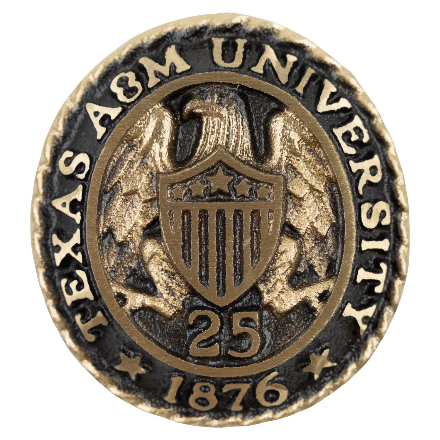 Texas A&M Aggie Ring Crest Paperweight