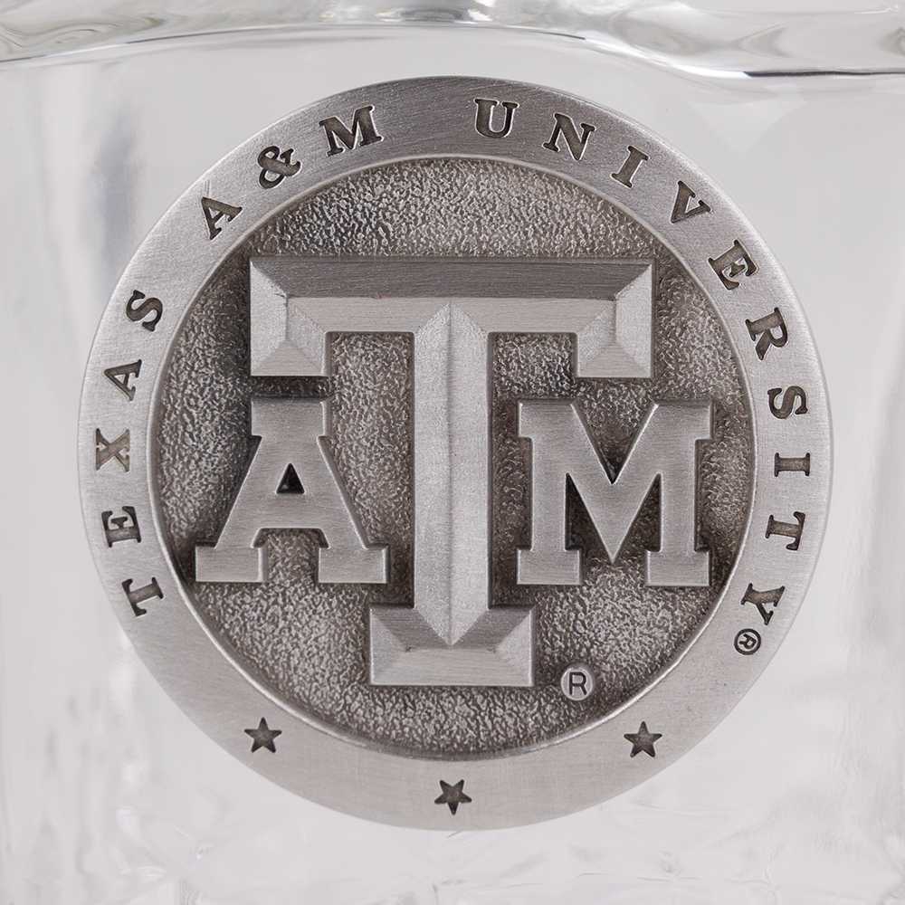 Texas A&M Heritage Square Decanter - Clear