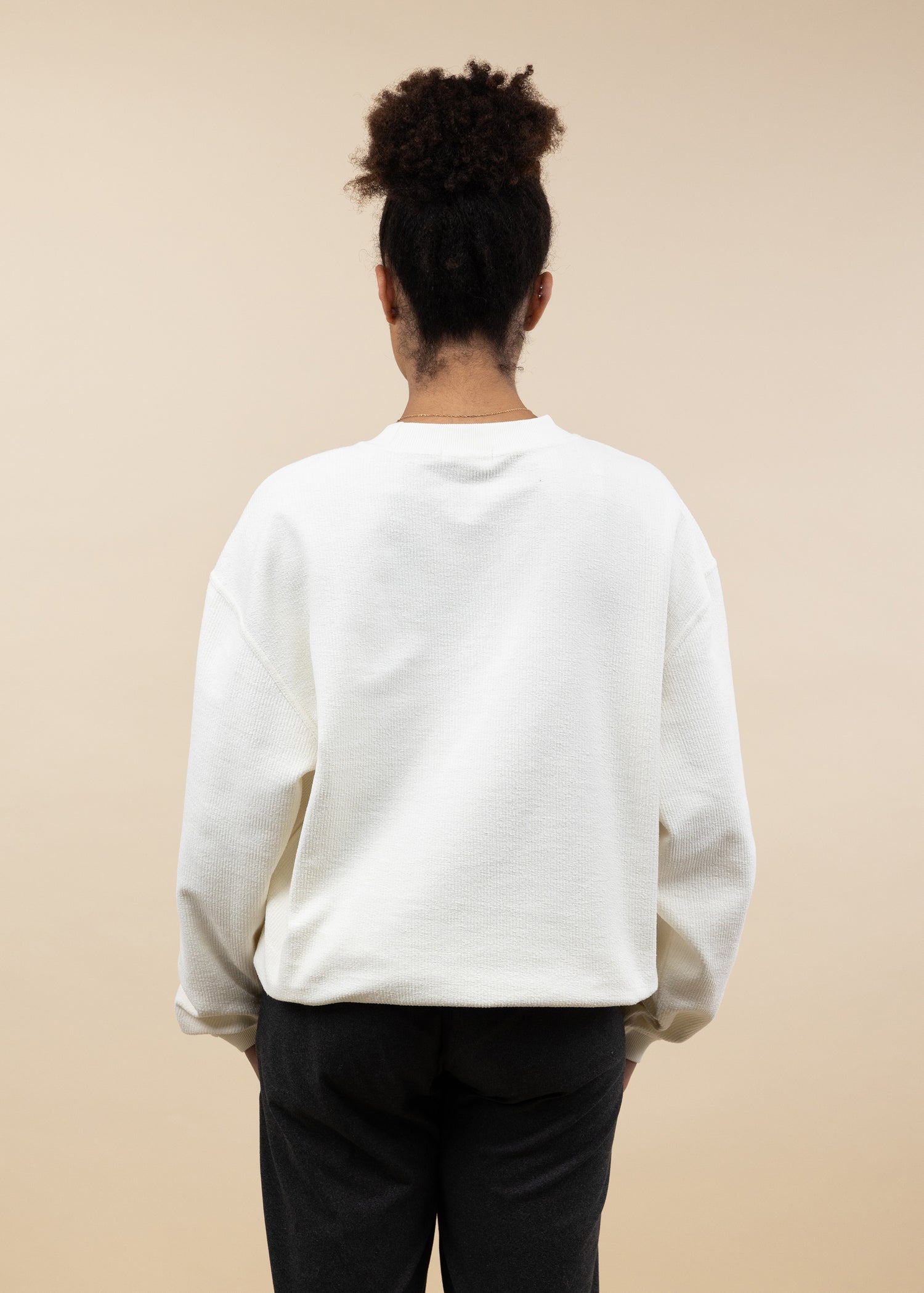 Texas Aggies Simple Embroidered Corduroy Oversized Pullover