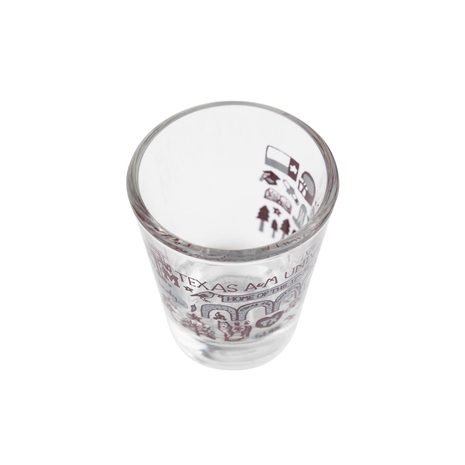 Texas A&M Julia Gash Collage Shot Glass