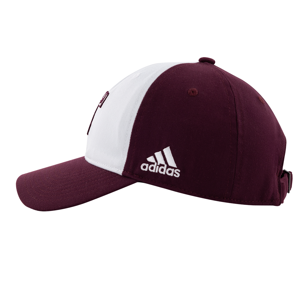 Texas A&M Adidas Block T Slouch Block Cap