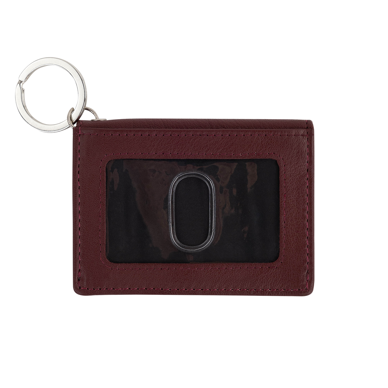 Texas A&M Jardine Nappa Leather Snap ID Holder -Maroon