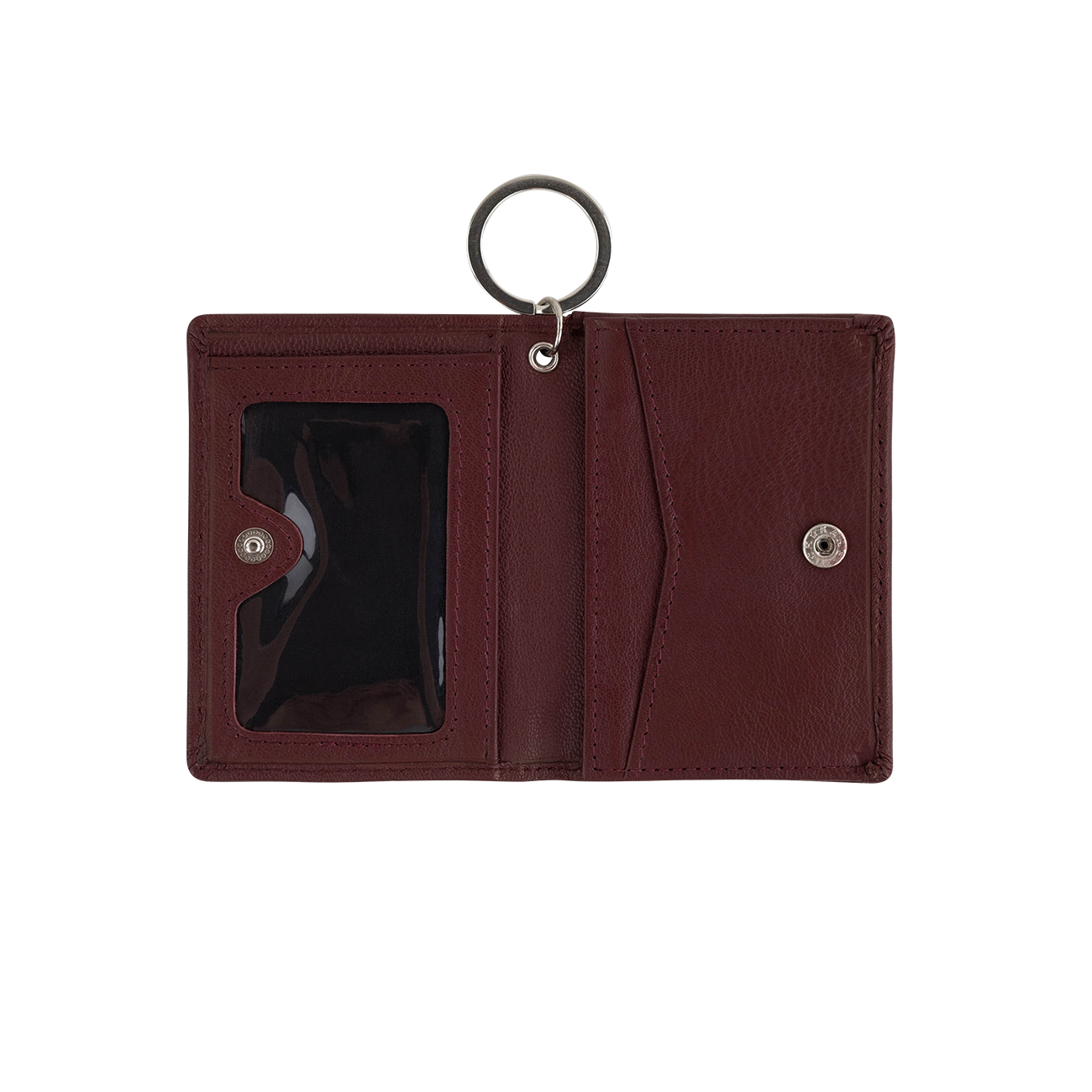 Texas A&M Jardine Nappa Leather Snap ID Holder -Maroon